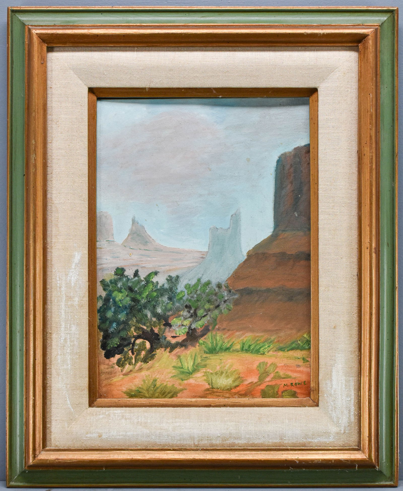 Original Canyon Landscape Painting by M. Rowe (1 of 8)