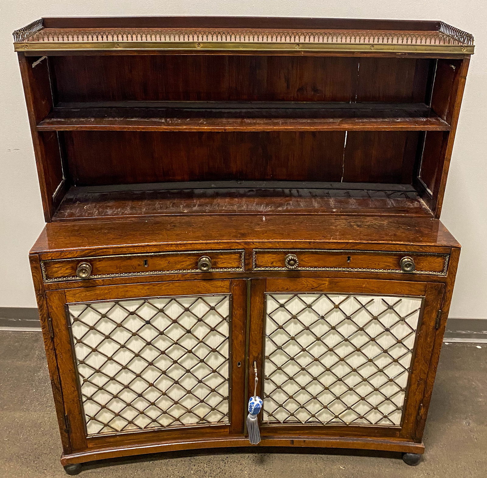 Antique Regency Style Wooden 2-Door Cabinet (1 of 12)