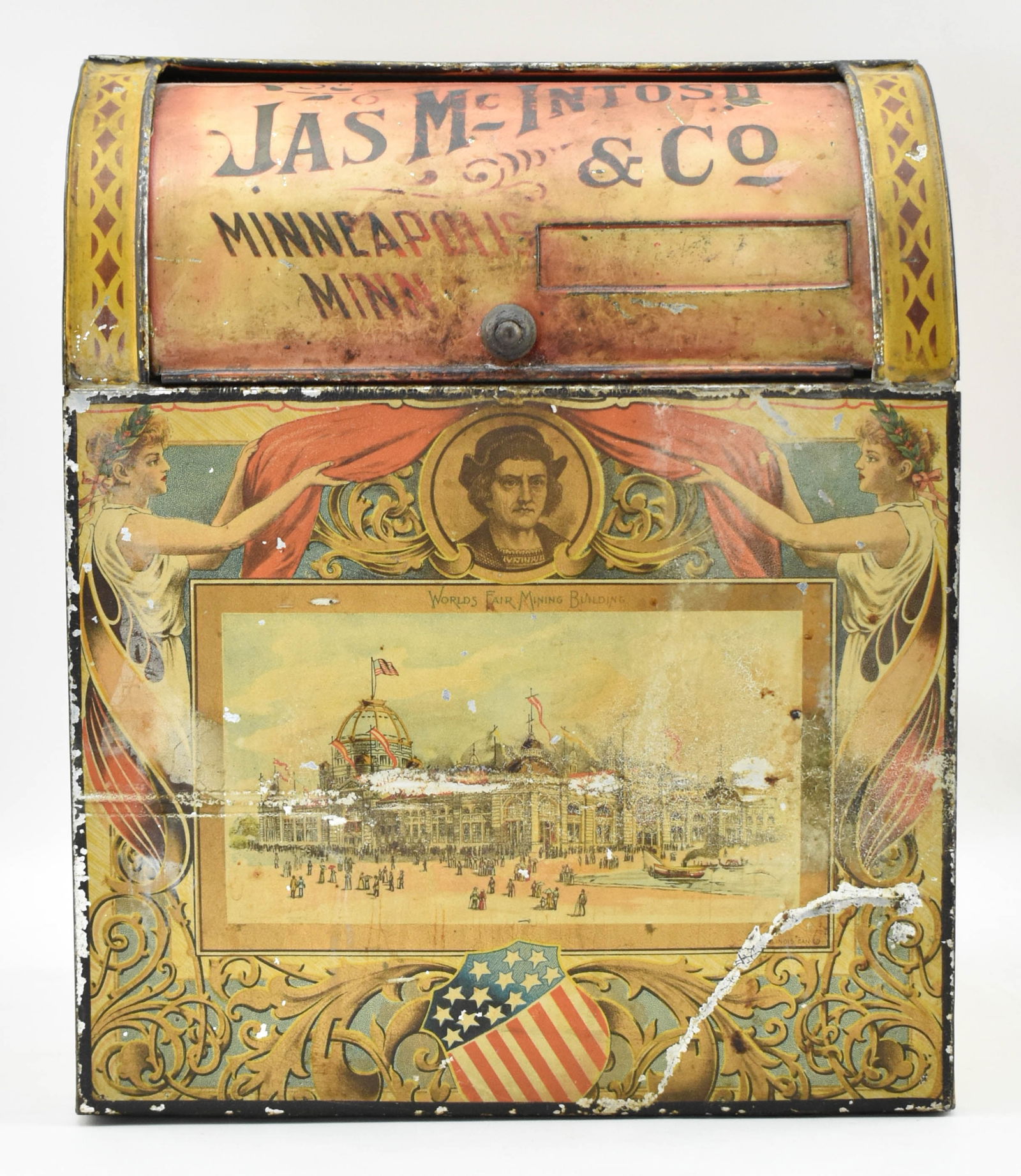 Antique World's Fair Coffee Bin (1 of 10)