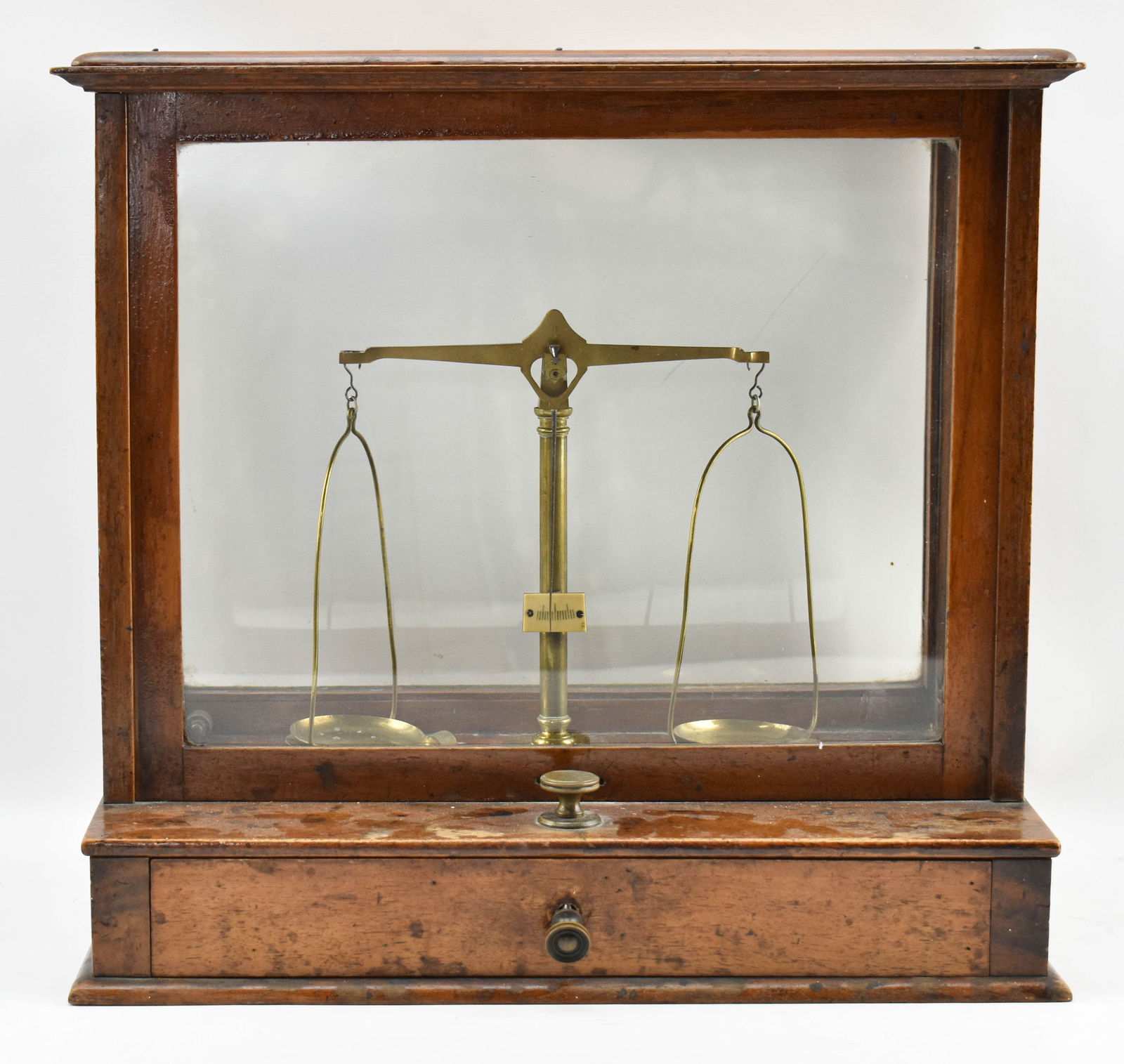 Antique Apothecary Scale in Display Case (1 of 14)