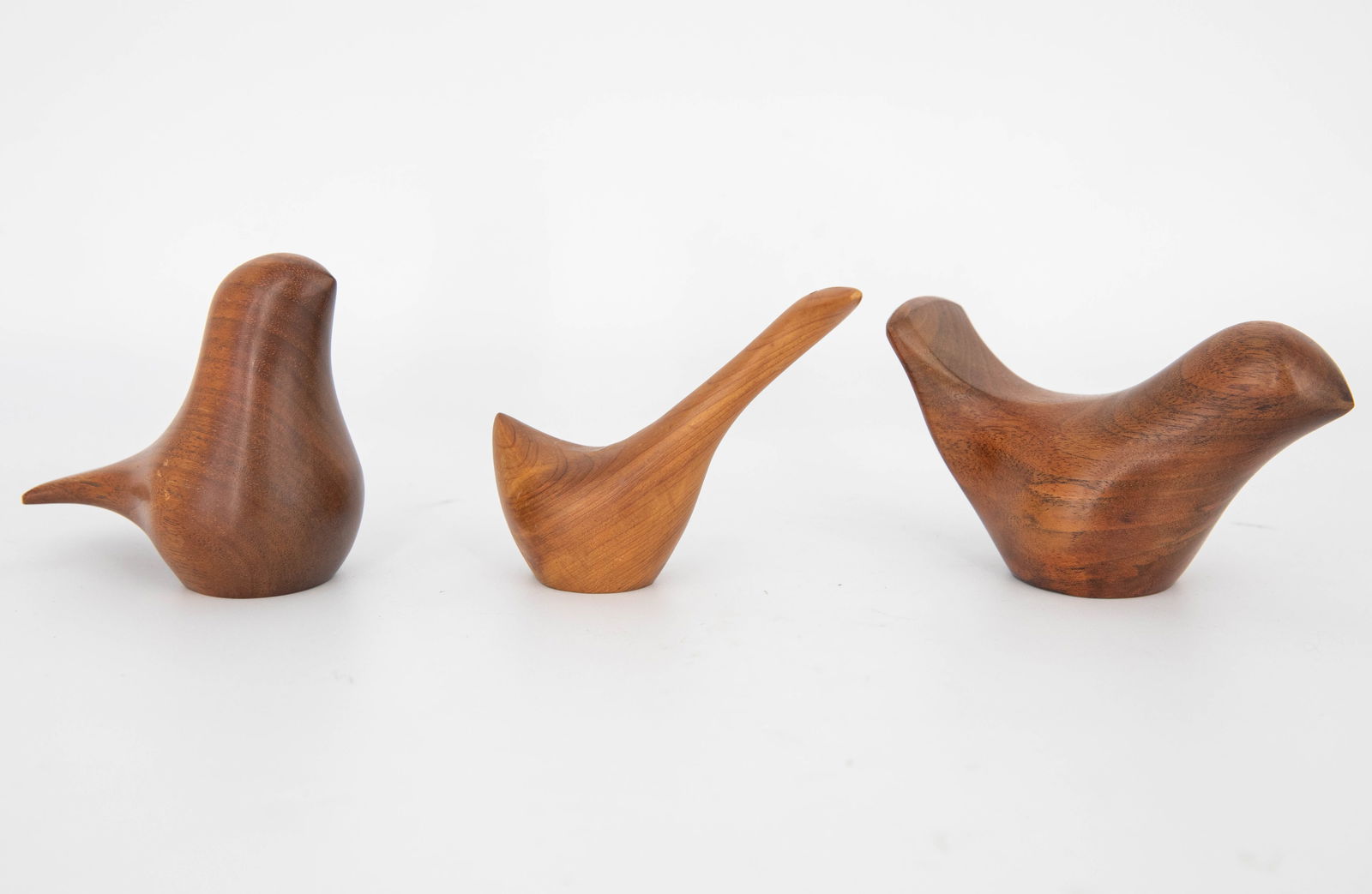 Grp 3 Danish Wooden Bird Figures (1 of 6)