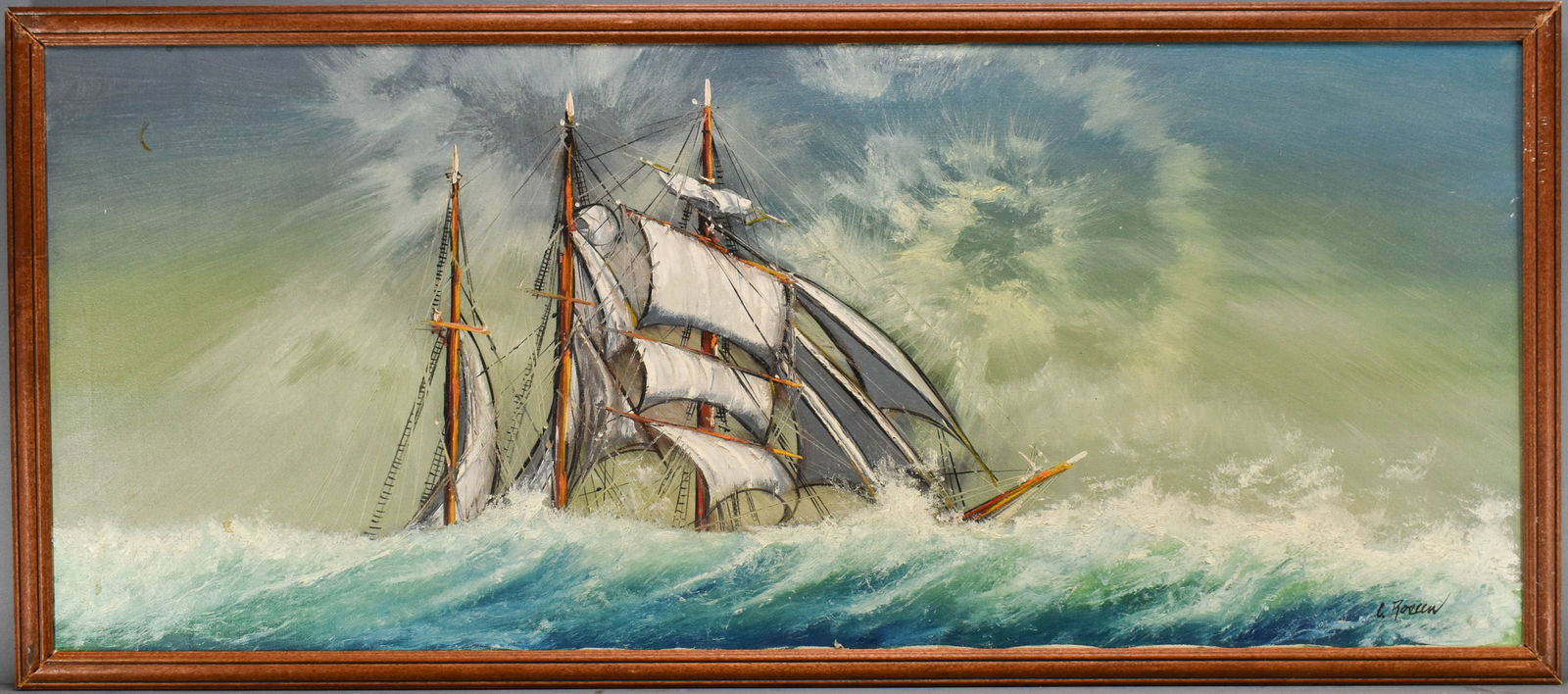 Framed Original Nautical Painting (1 of 7)