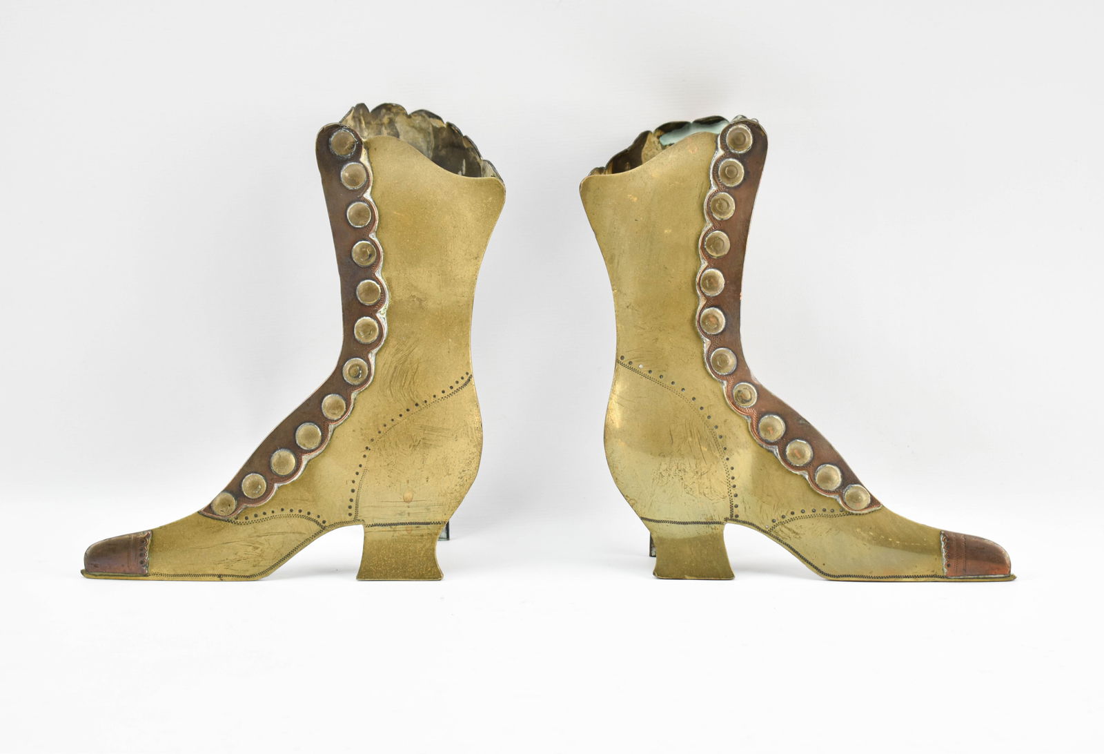 Pair of Antique Brass Spill Holders (1 of 8)