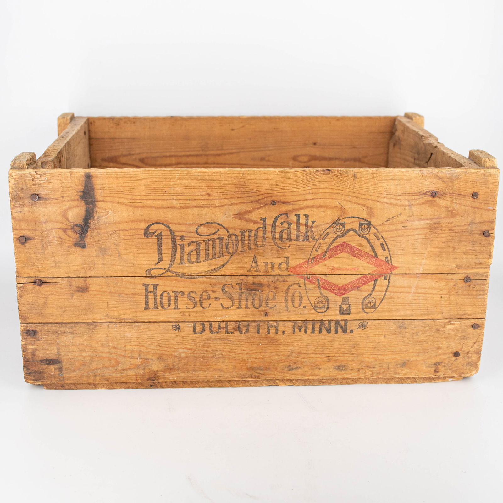 Antique Diamond Calk & Horse-Shoe Co. Wooden Crate (1 of 6)
