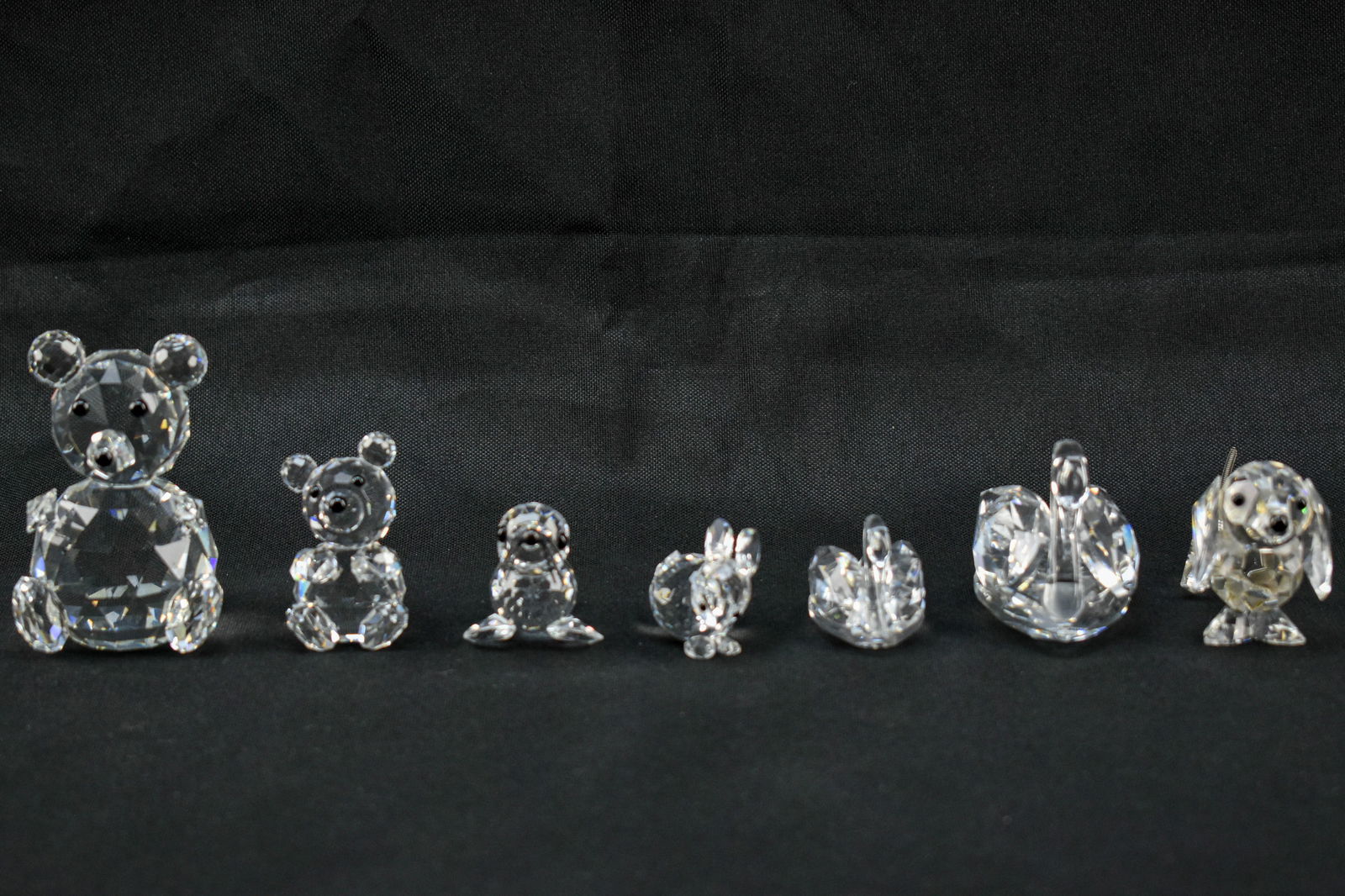 7 Crystal Animal Figures, 5 Marked Swarovski (1 of 10)