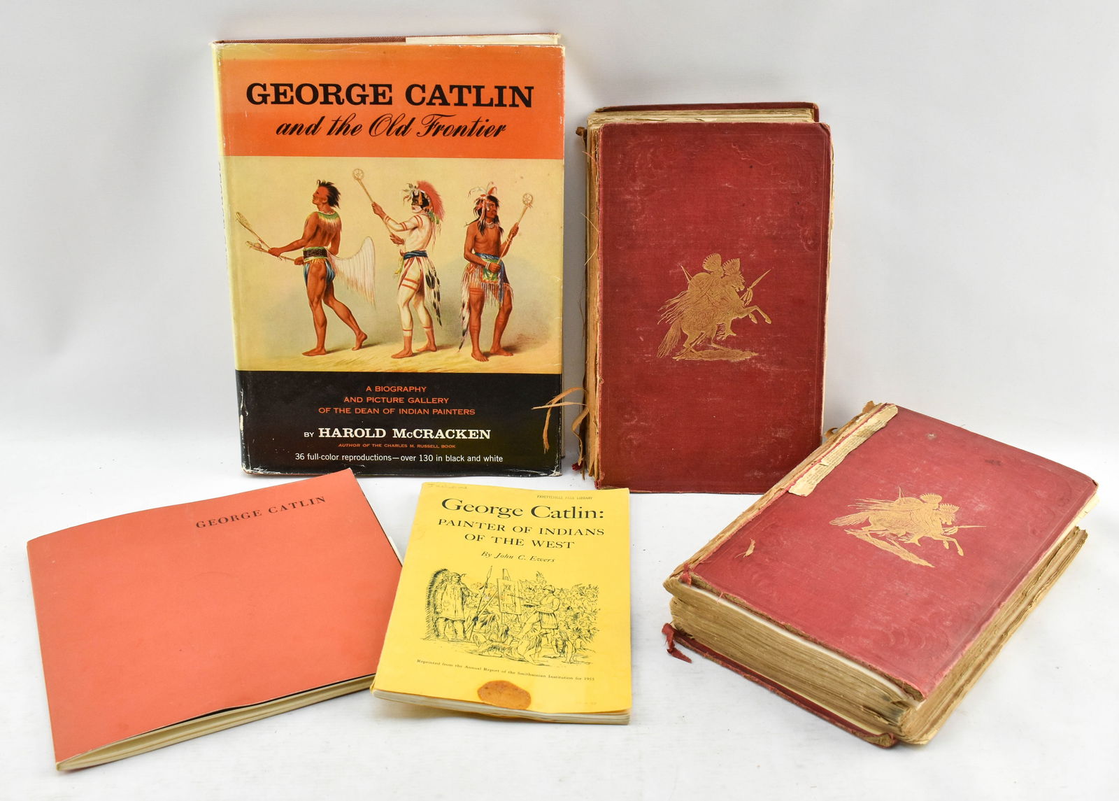 Five Books By & About George Catlin, Illustrator of Natives & the Old West (1 of 15)