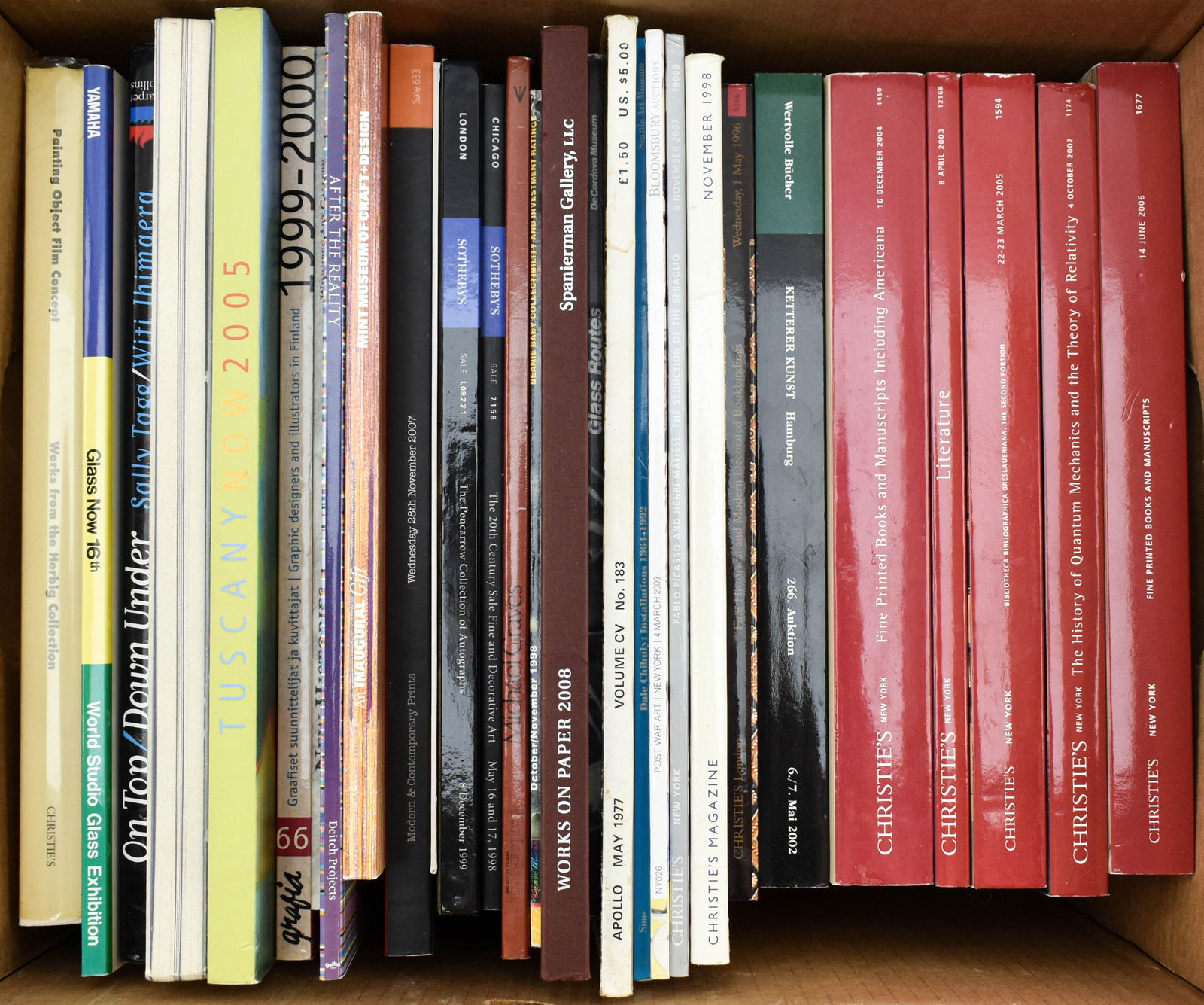 Box of Archival Art and Auction Catalogs (1 of 3)