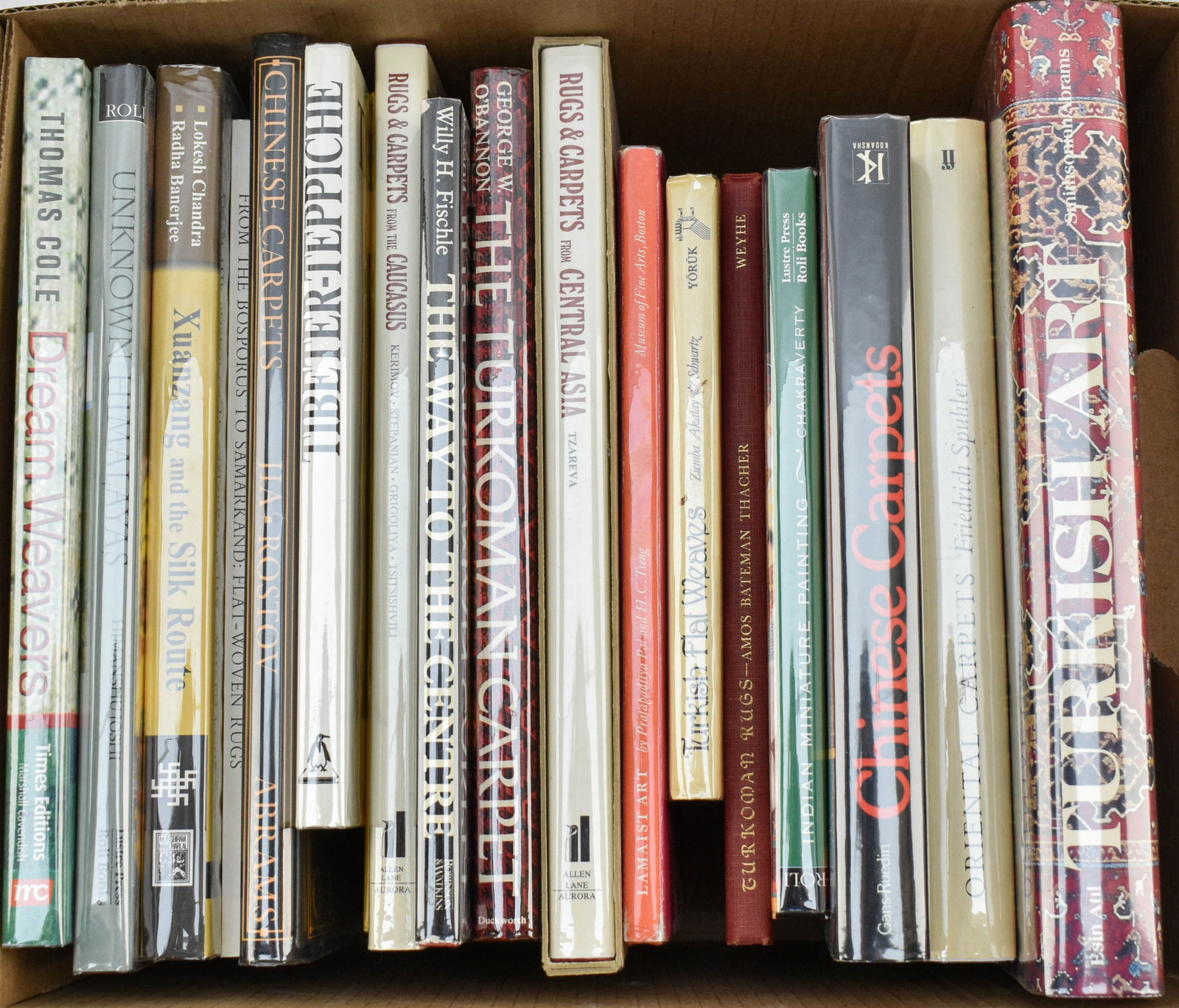 Box of Books on Asian Carpets, Weaving, and Culture (1 of 4)