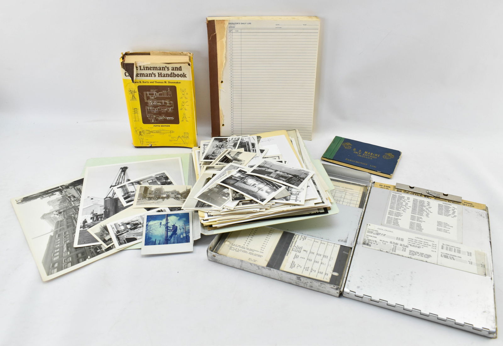 Assortment of Vintage Worker's Logs, Book, & Photos (1 of 11)