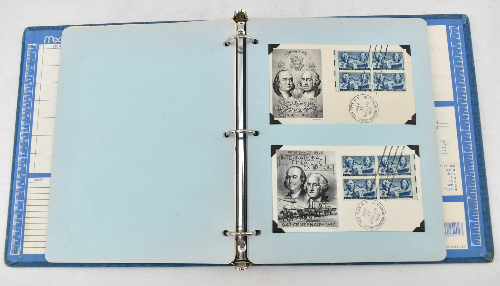 1947 Centenary, 1956 5th Philatelic Exhibition Postage, Deutsches Reich Stamps: Postage and ephemera from the 1947 Centenary Philatelic Exhibition and from the 5th Philatelic Exhibition in 1956. Includes souvenir sheets, air mail, stamps, and other brochures and documents. In the