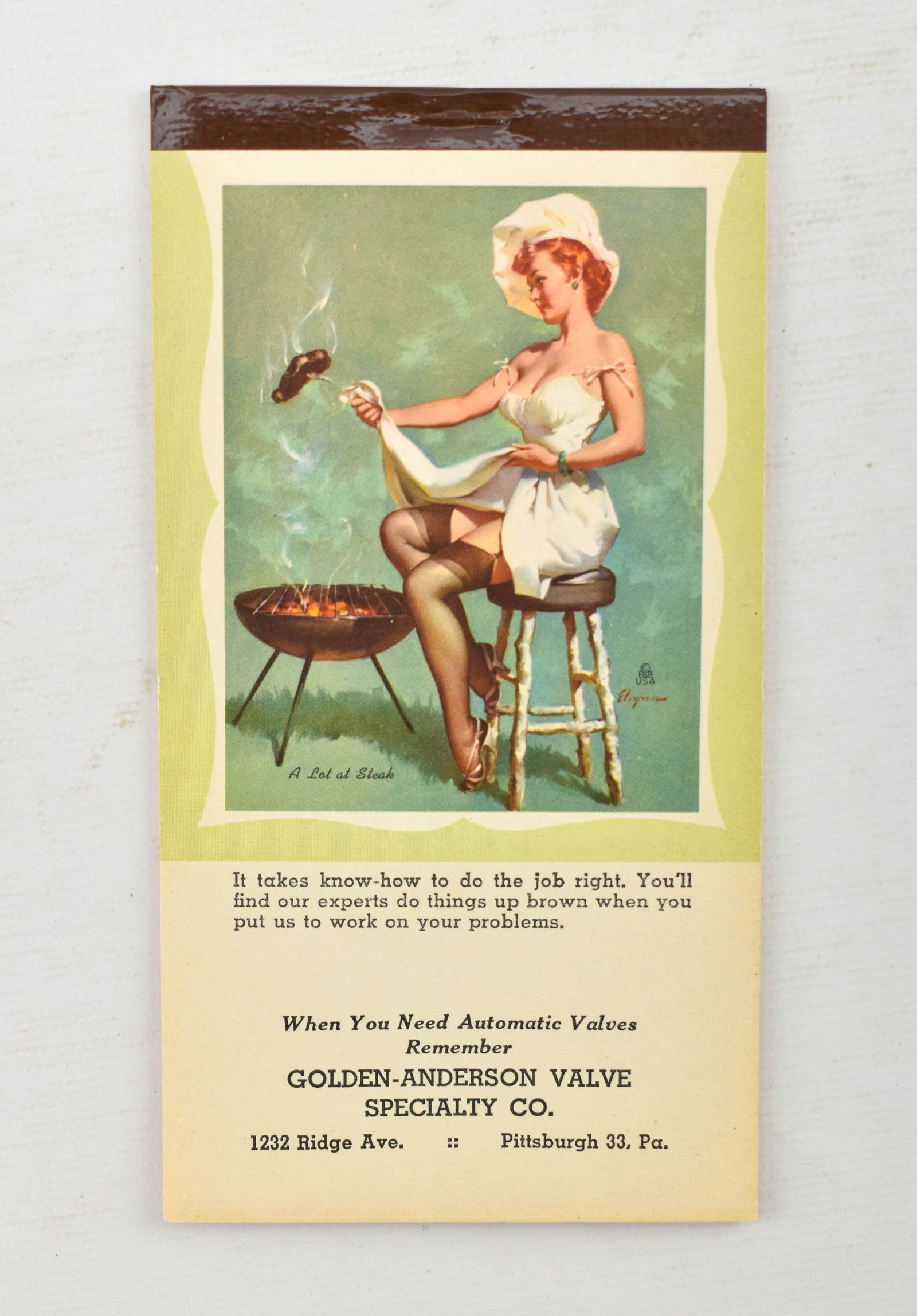 September 1957 Gil Elvgren Pin-Up Girl Pocket Calendar (1 of 5)