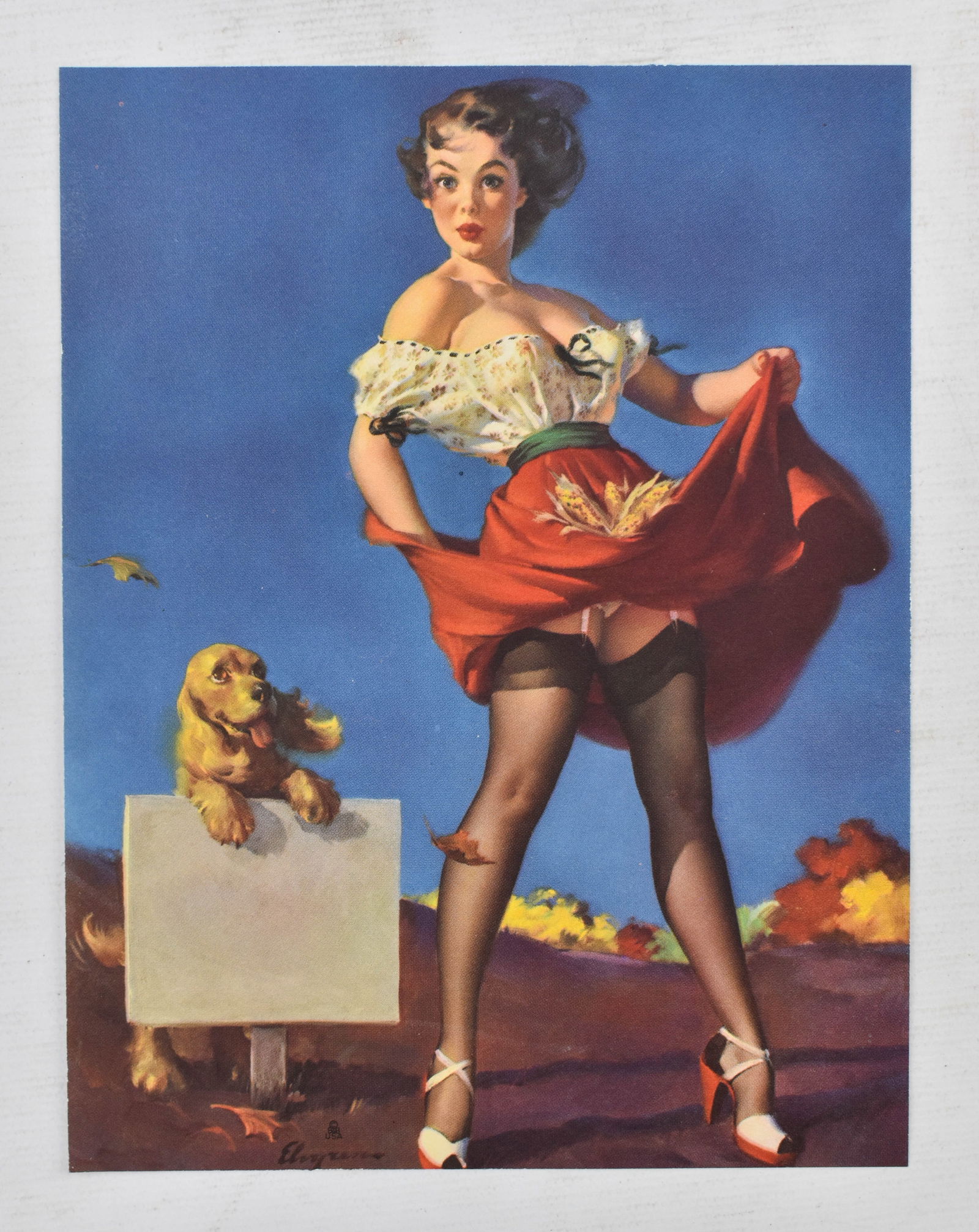 Vintage Gil Elvgren Pin-Up Print (1 of 3)