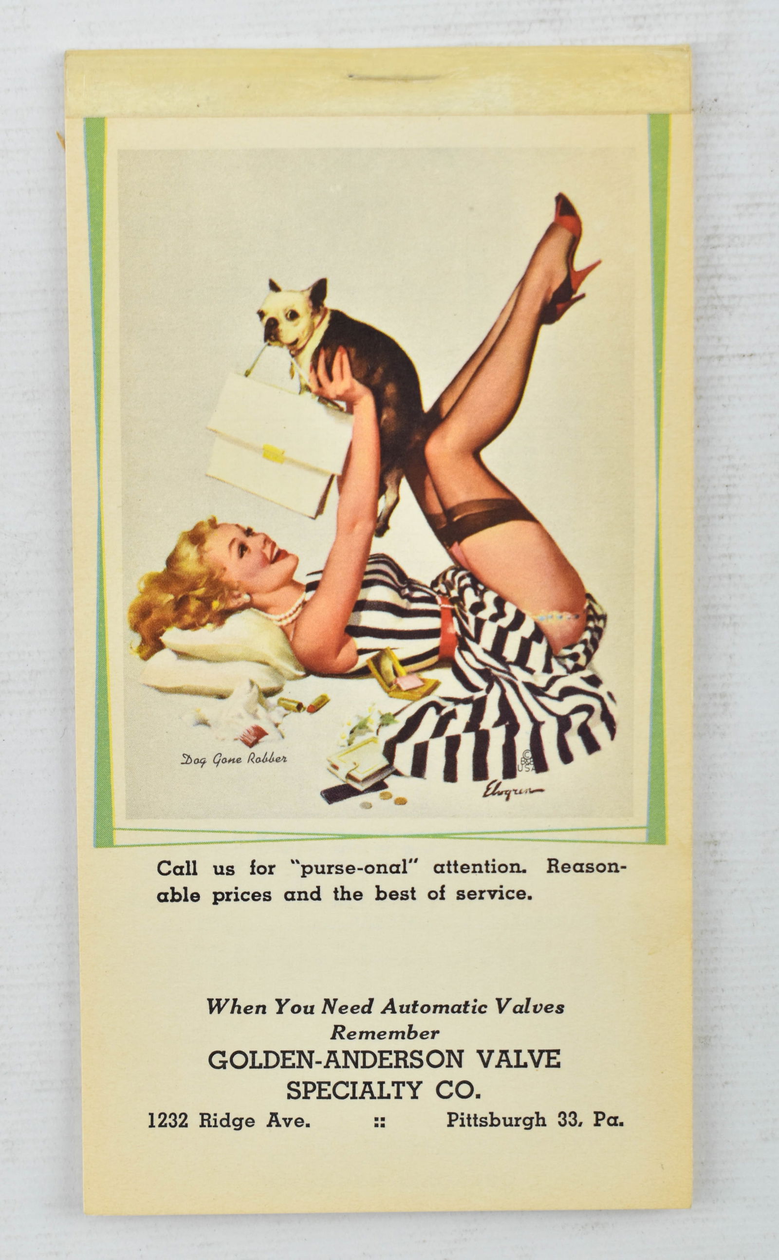 April 1960 Gil Elvgren Pin-Up Datebook (1 of 5)