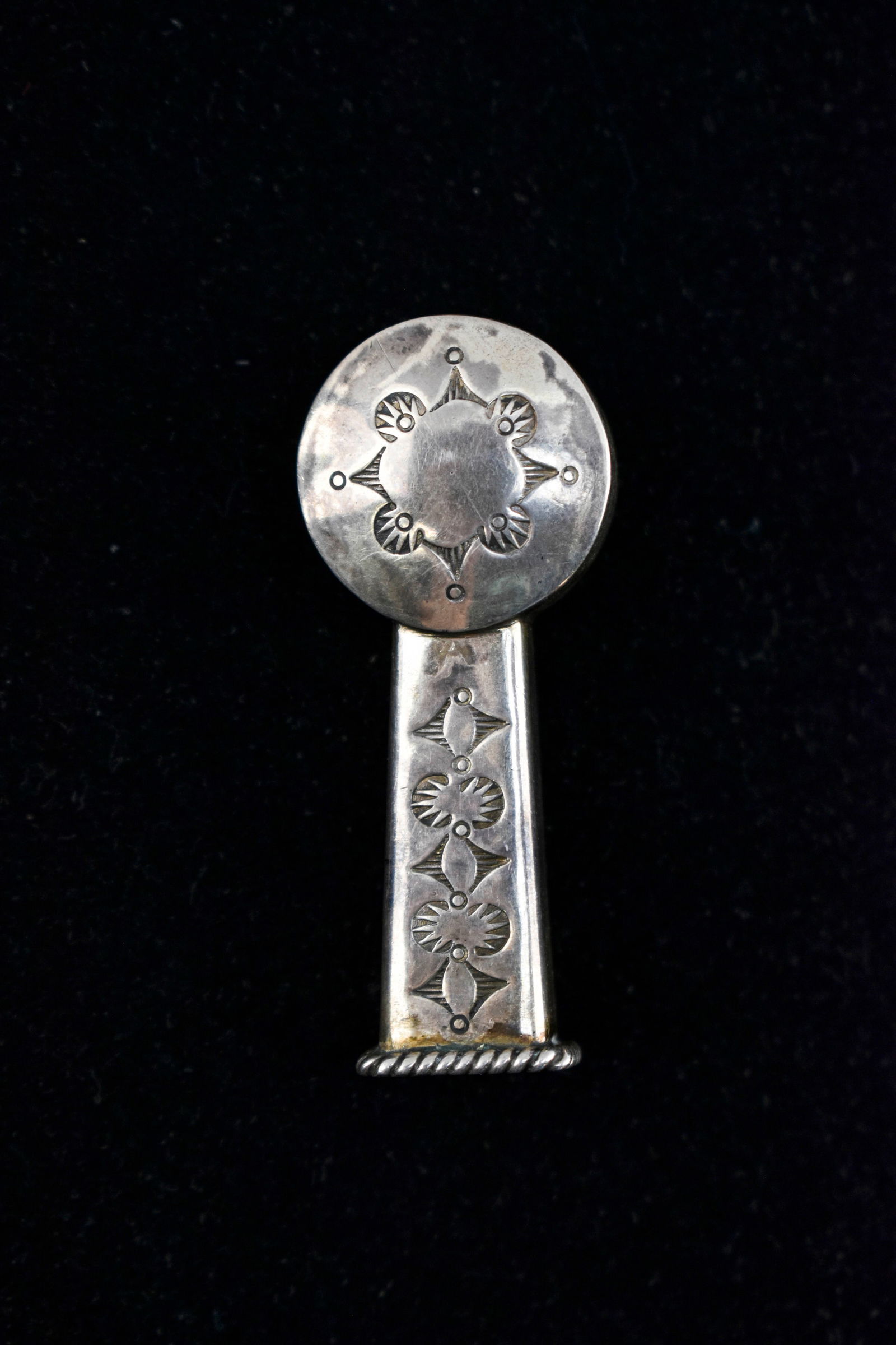 Vintage Navajo Sterling Silver Brooch Signed C. R. Sousea (1 of 6)