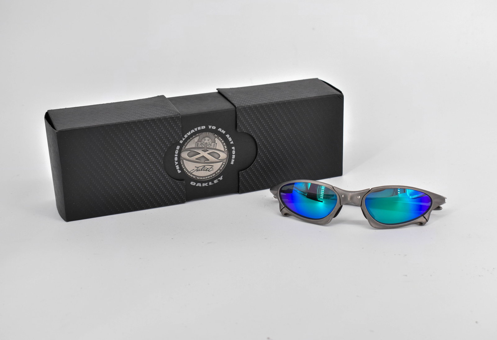 Oakley Penny X Metal Sunglasses, Titanium/Ice Iridium (1 of 7)