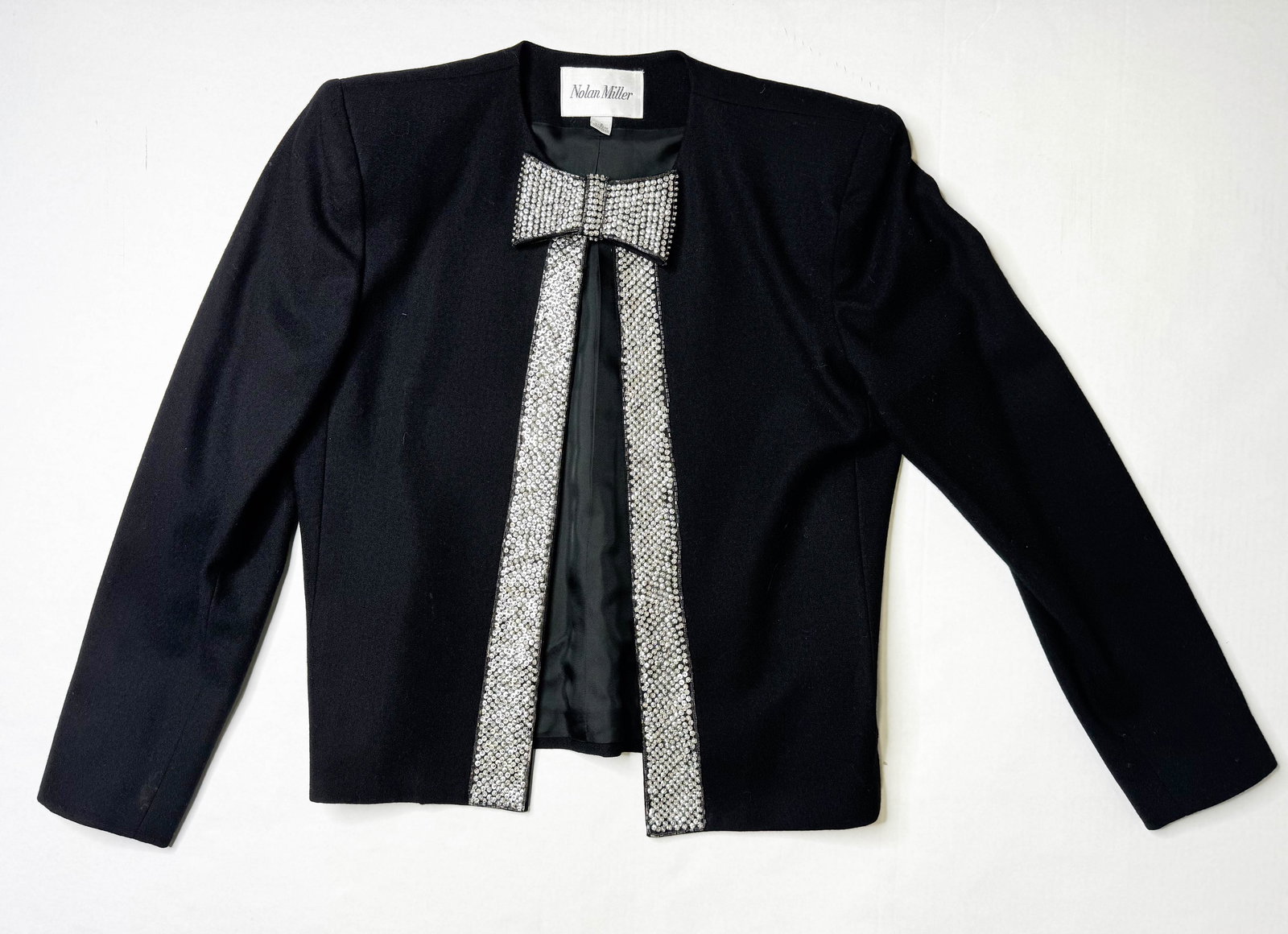 Vintage Nolan Miller Rhinestone Bow Blazer (1 of 7)