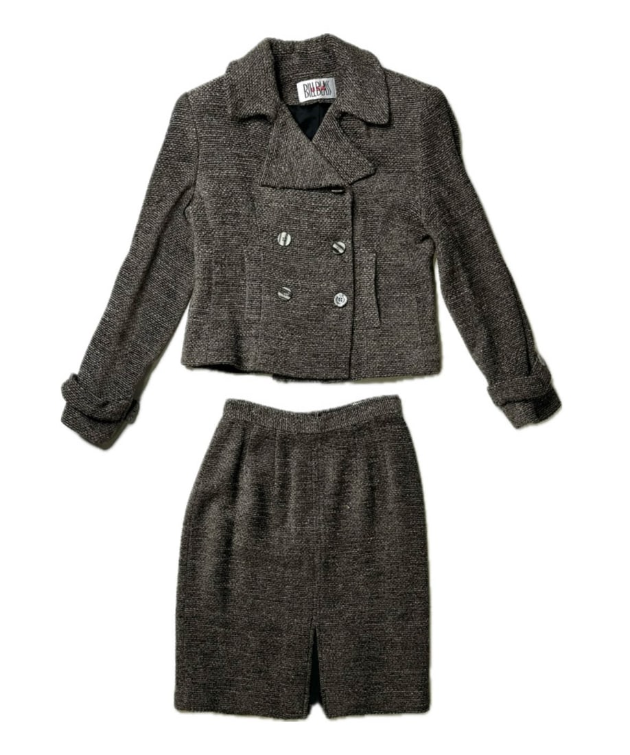Bill Blass Woven Skirt and Jacket Set (1 of 6)