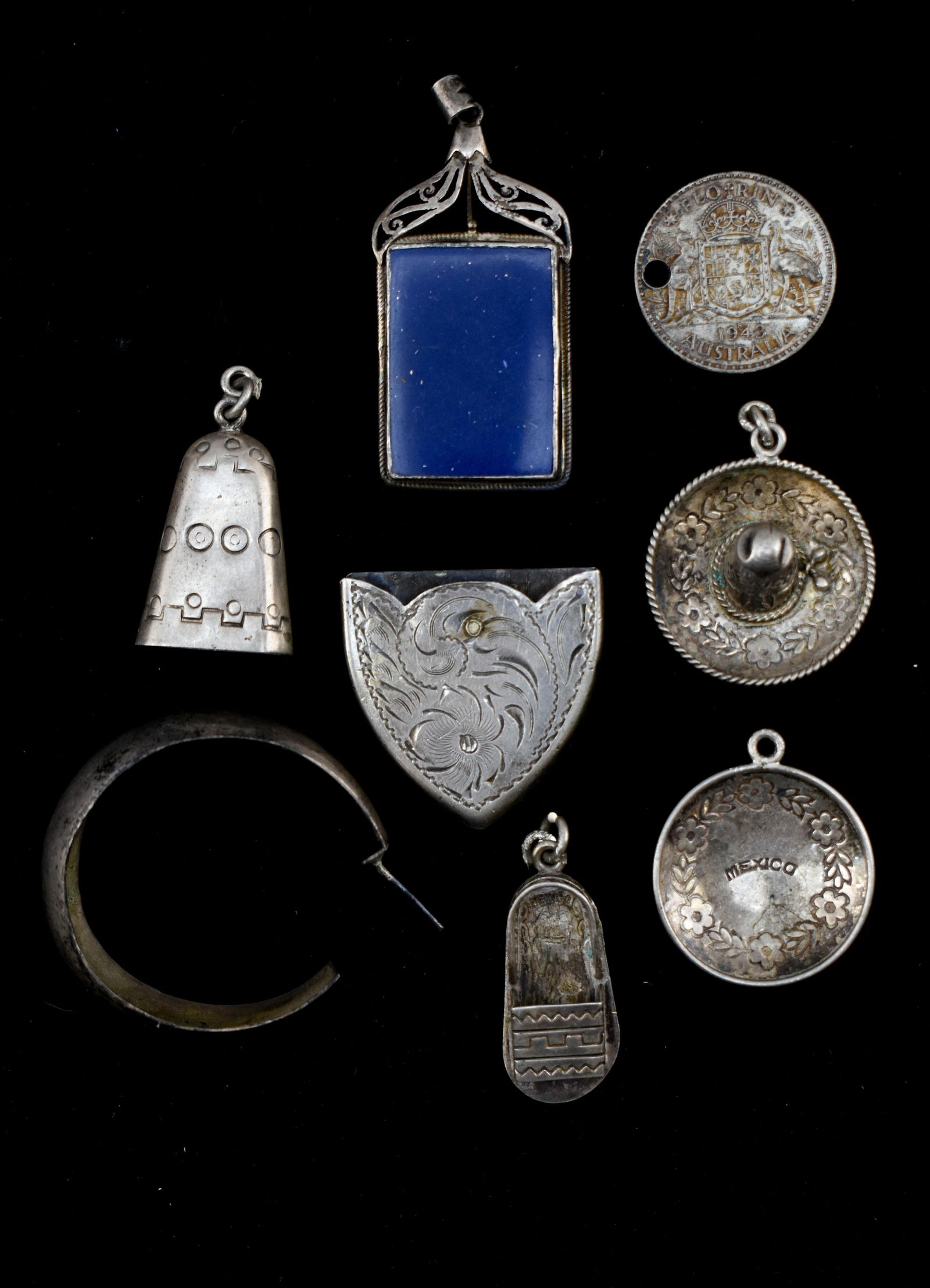 Group of Mexican & More Sterling and Silver Jewelry (1 of 5)