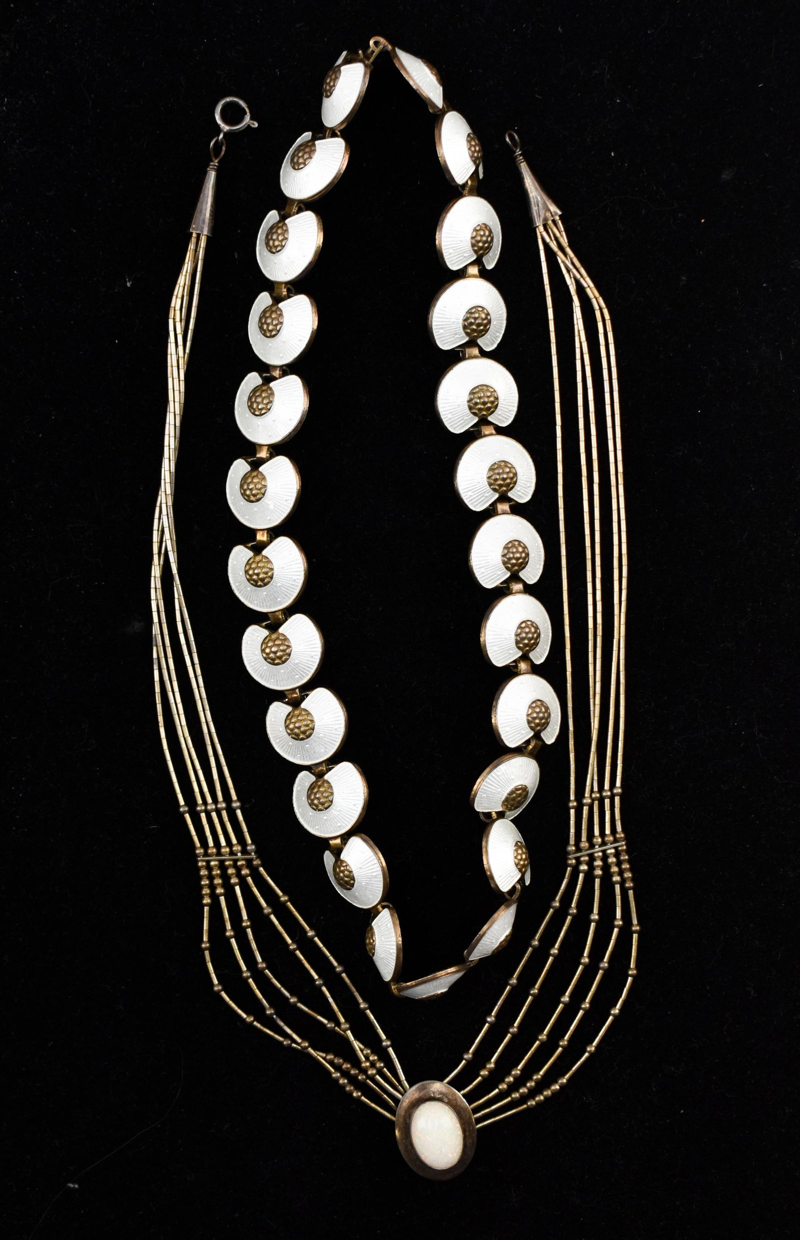 Two Sterling Silver Necklaces Incl. Albert Scharning (1 of 6)