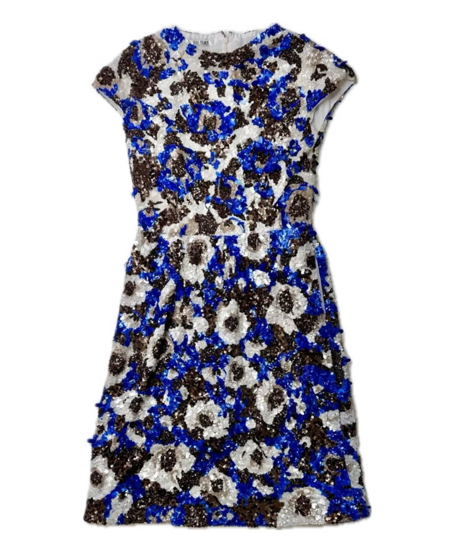 Vintage Bill Blass Sequined Cocktail Dress (1 of 7)