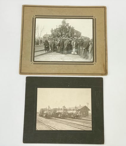 2 Antique Railroad Photographs (1 of 10)