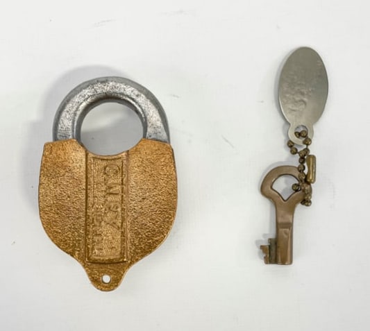 Great Northern Railway Slaymaker Brass Lock (1 of 7)