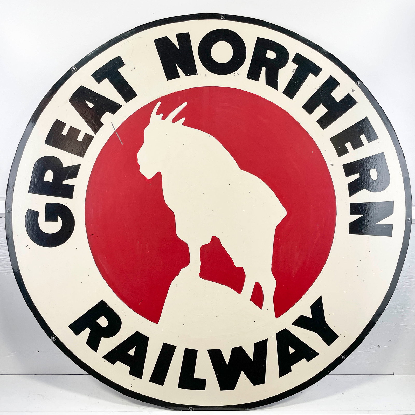 48" Great Northern Railway Logo Steel Sign (1 of 11)