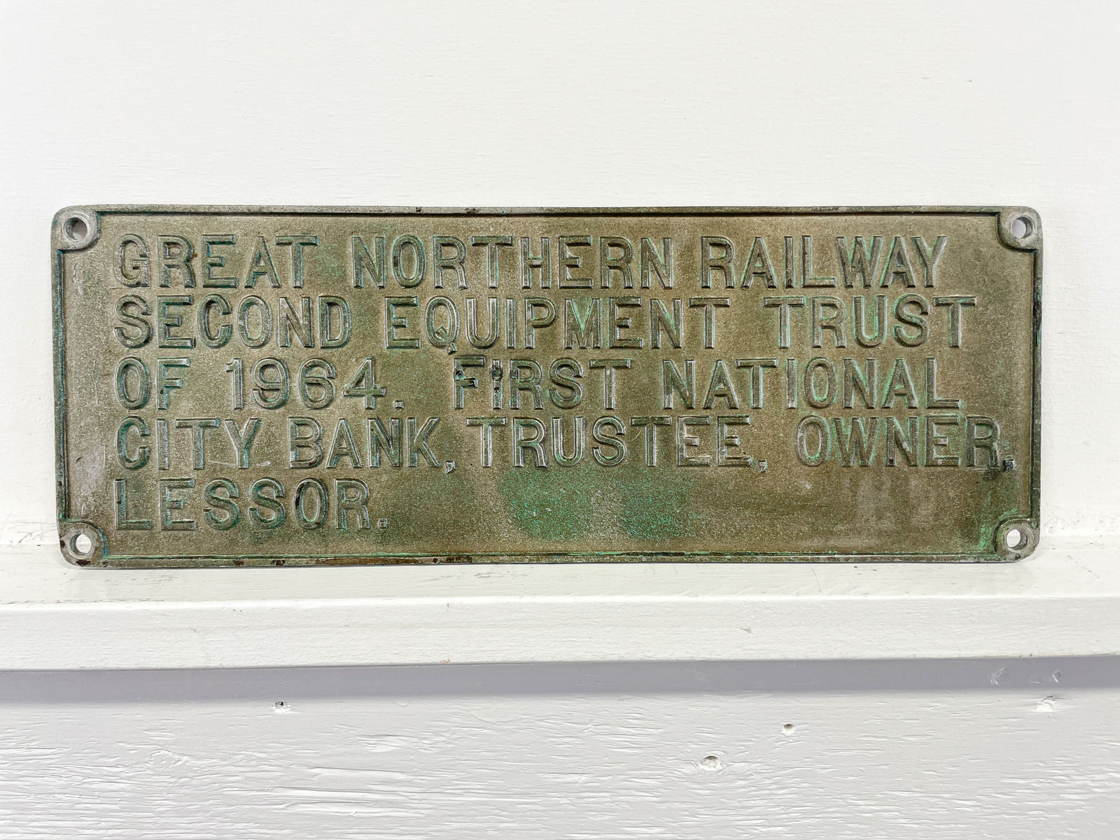 Great Northern Railway 1964 Cast Steel Plaque (1 of 3)