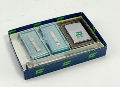 Burlington Northern Railway Zippo, Tie Clips, & Pen (1 of 6)