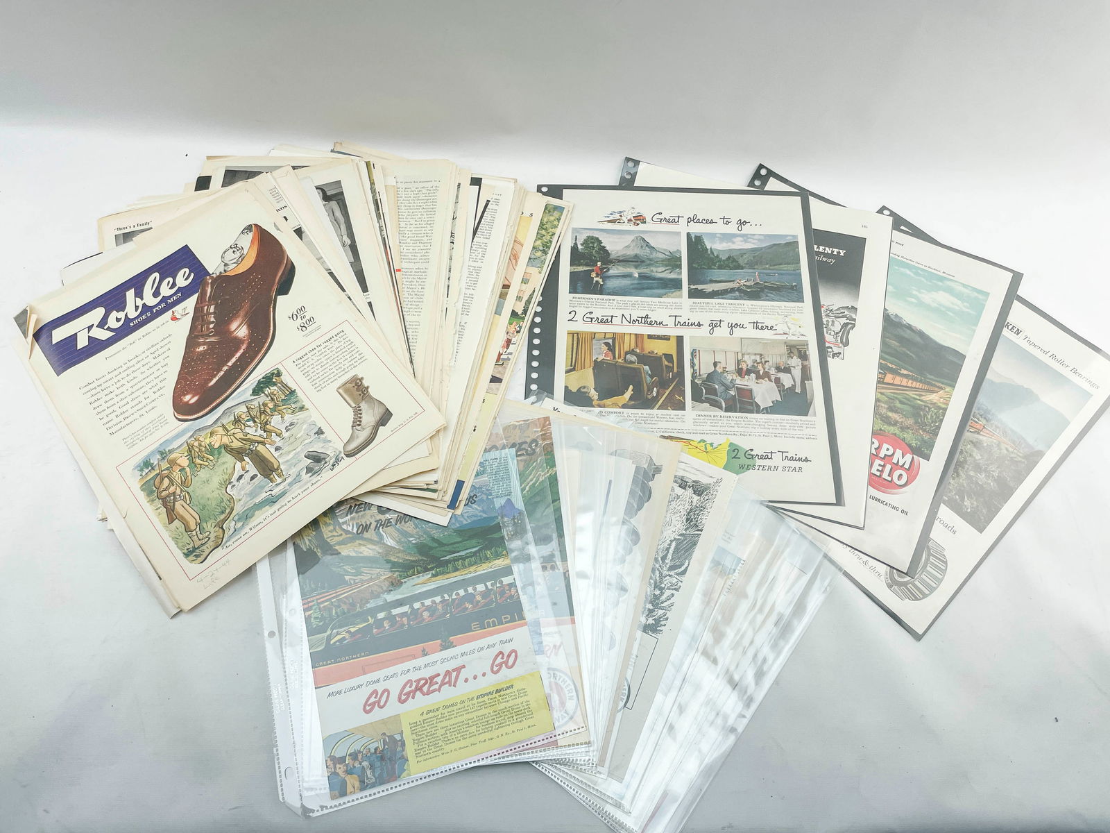 Grp 225+ Vintage Railroad Train Magazine Ads: GNRY, Pullman, Etc. (1 of 12)