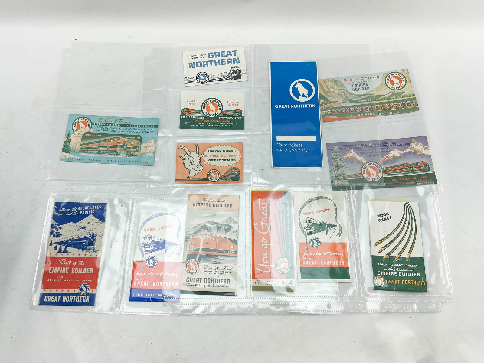 Grp 15 Vintage Great Northern Railway Ticket Holders (1 of 6)