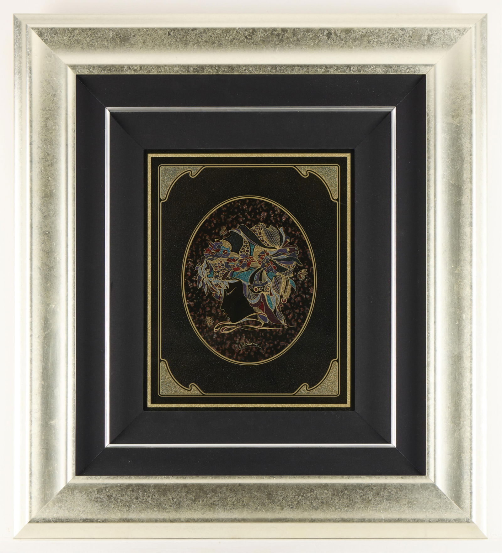 Martiros Manoukian "Original 129" Mixed Media Painting: 35.75 x 32.25 framed. Original mixed media painting by Armenian artist Martiros Manoukian. Signed near center. Includes COA from Princess Fine Arts.35.75 x 32.25