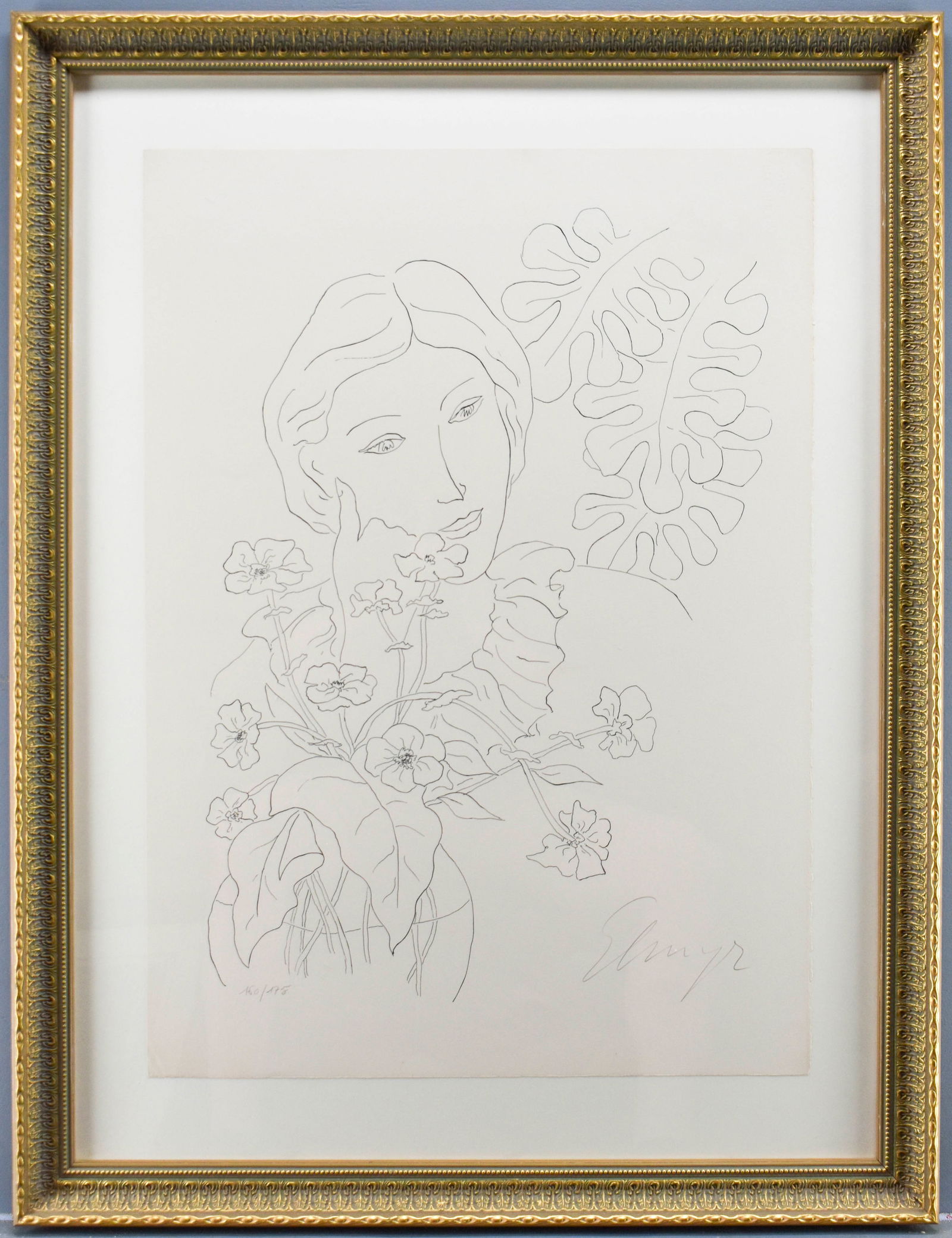 Elmyr de Hory S/N Lithograph of Woman (1 of 6)