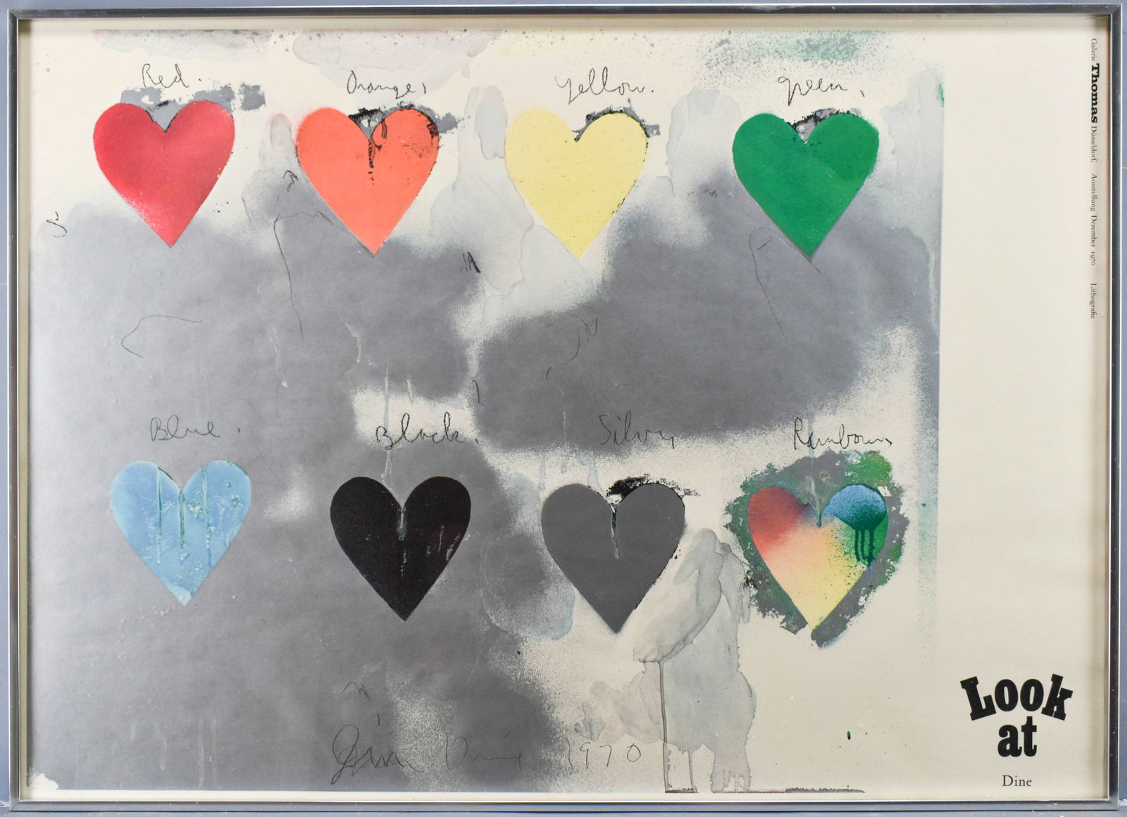 Jim Dine "8 Hearts" Dusseldorf Exhibition Poster (1 of 7)