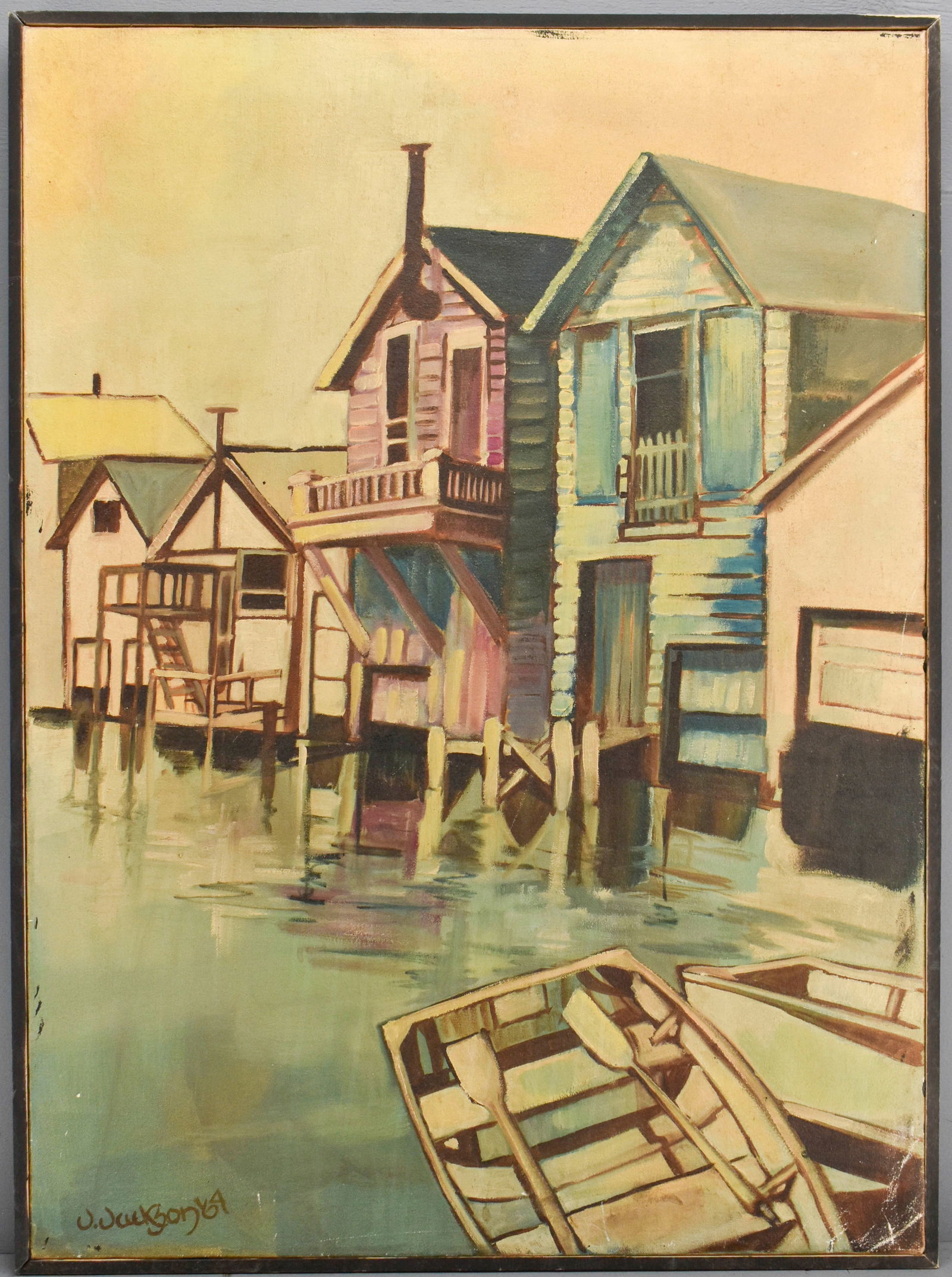 J. Jackson 1964 Harbor Painting (1 of 6)