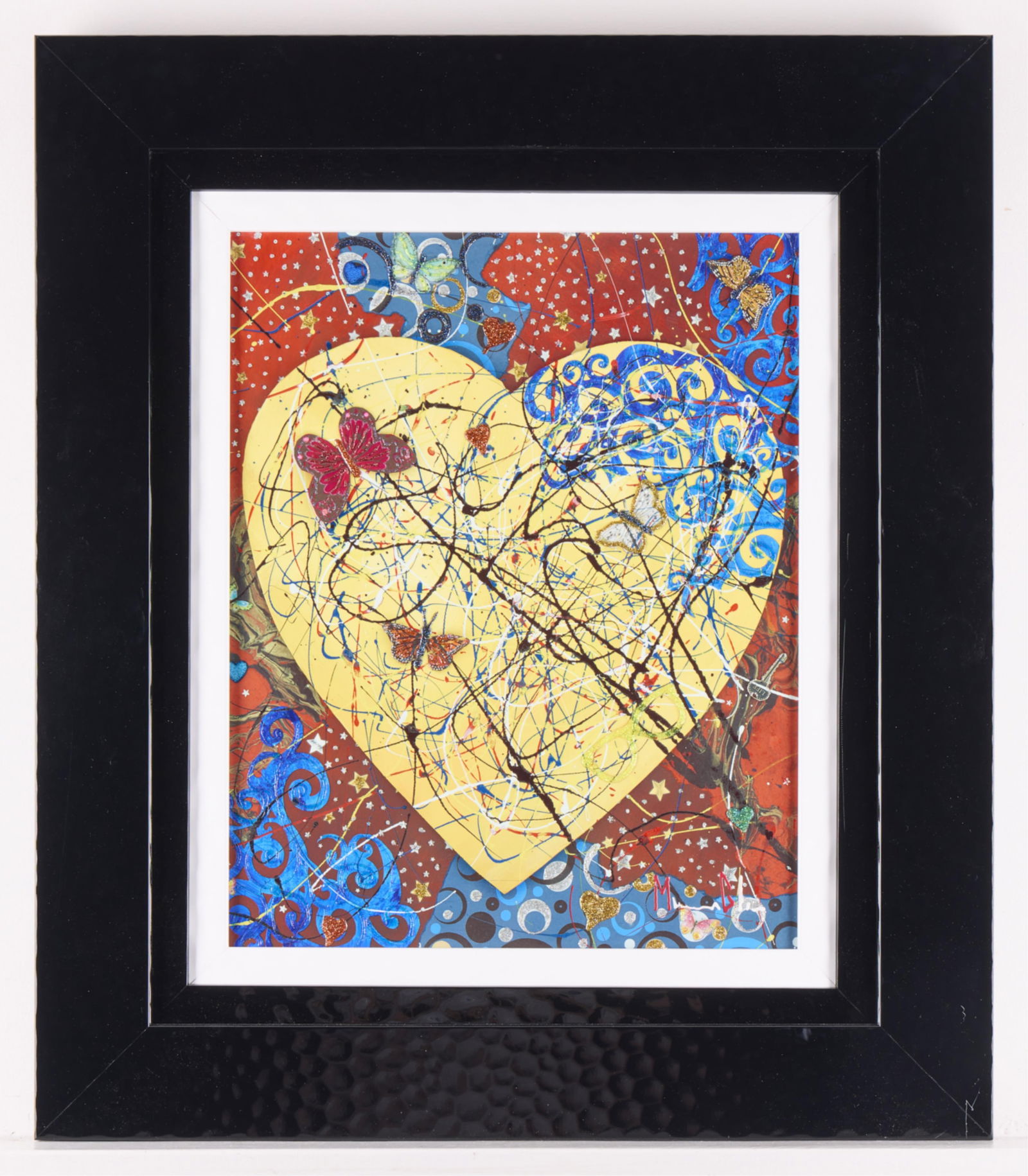 Marcus Glenn "See Love Among the Chaos " Mixed Media Painting (1 of 5)