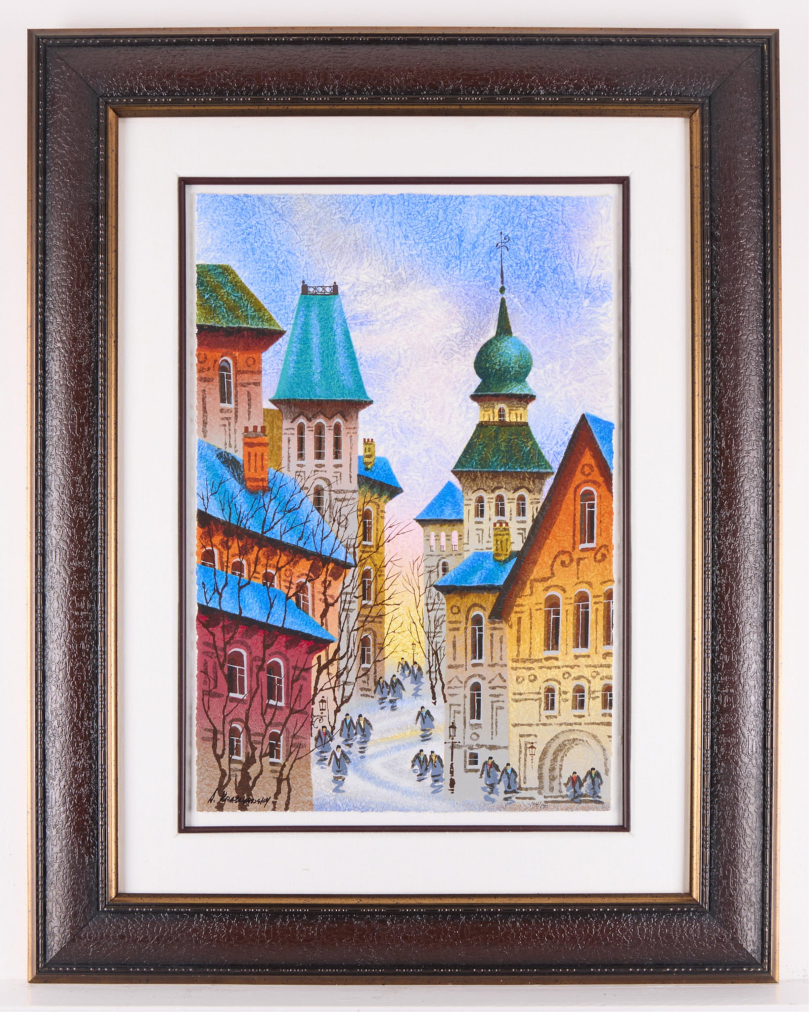 Anatole Krasnyansky "Prague at Sunrise" Serigraph (1 of 5)