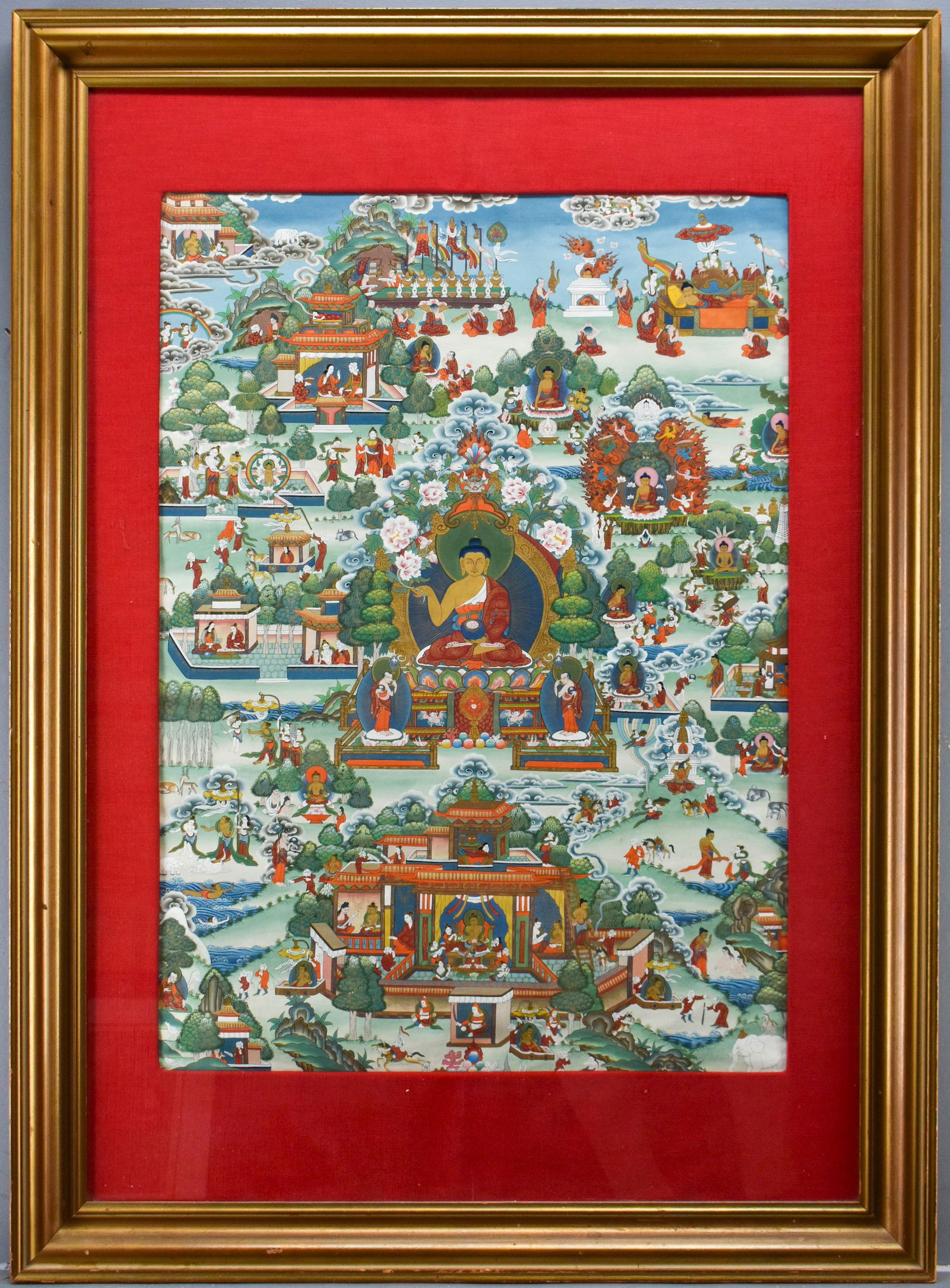 Life of Buddha Thangka Painting (1 of 8)