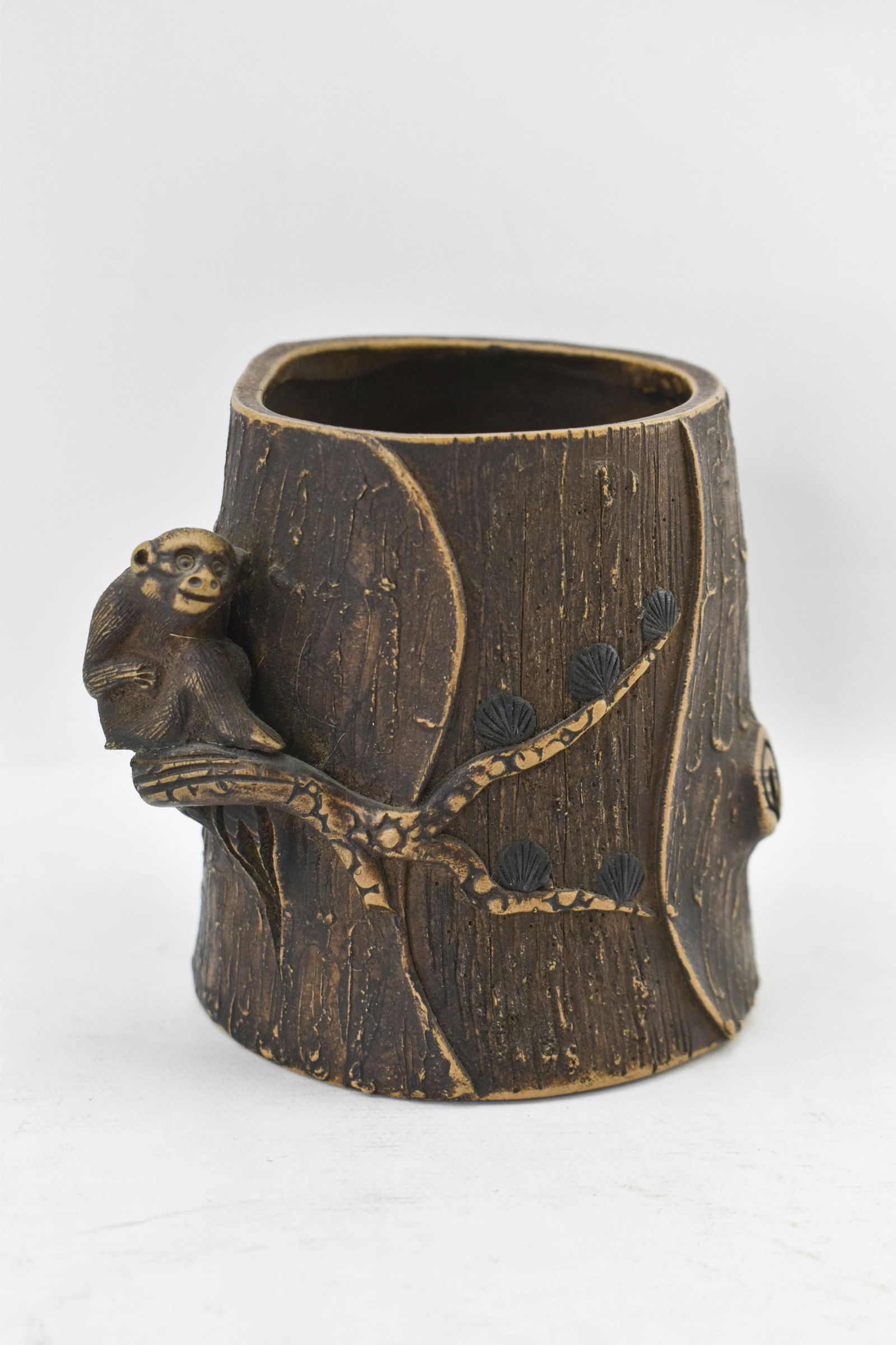 Yixing Brush Pot, Illegibly Signed (1 of 11)