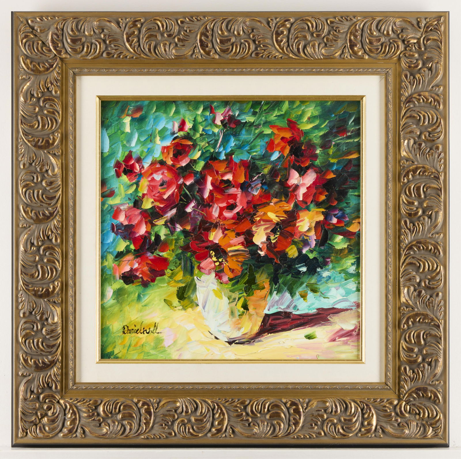 Daniel Wall "Red Roses" Oil Painting (1 of 5)