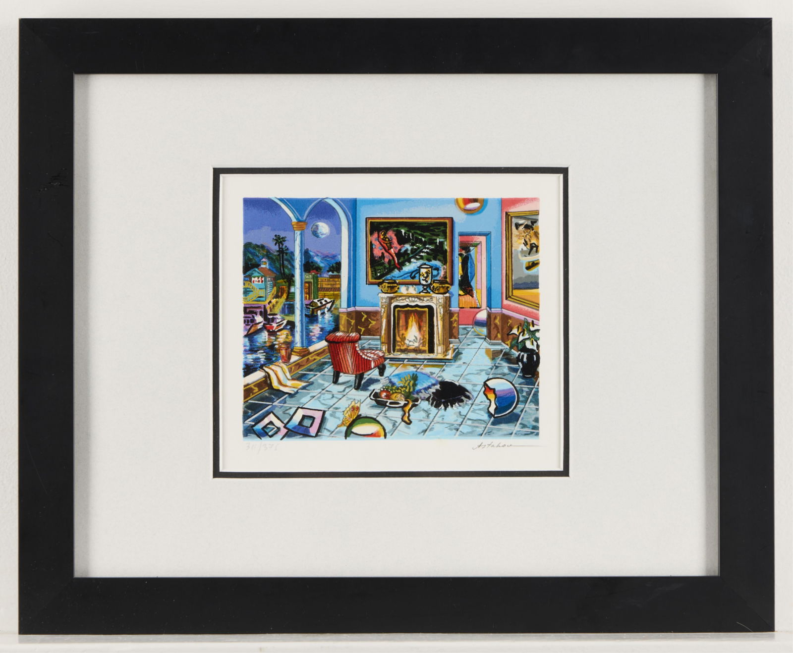 Alexander Astahov "By the Fireplace" Serigraph (1 of 6)