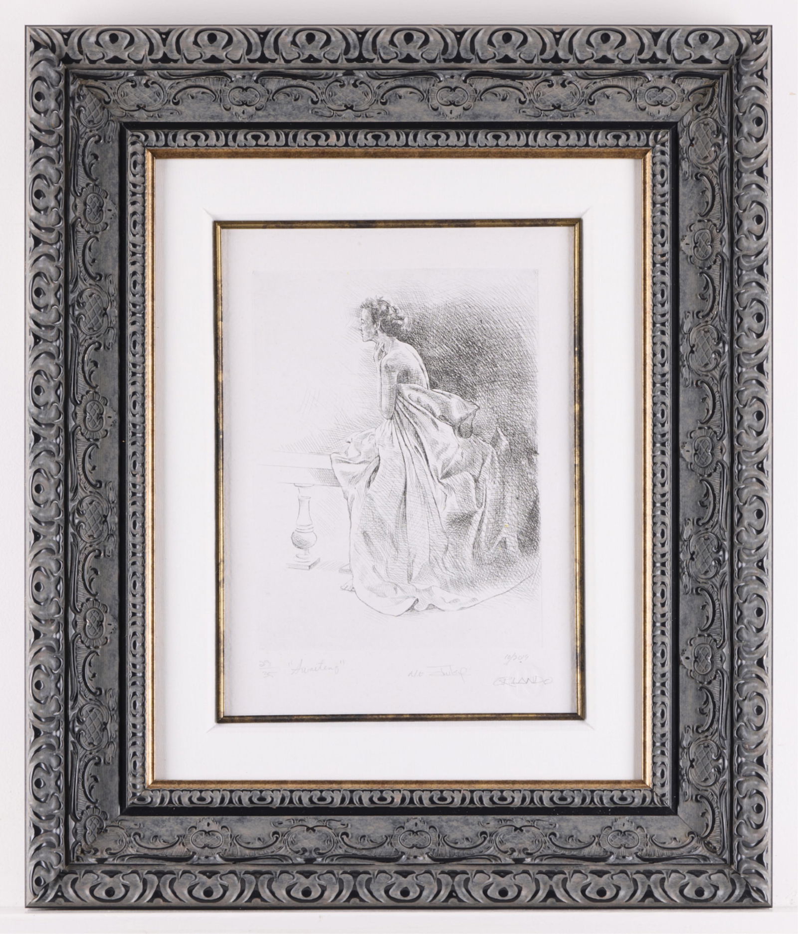 Orlando Quevedo "Awaiting" S/N Etching (1 of 7)