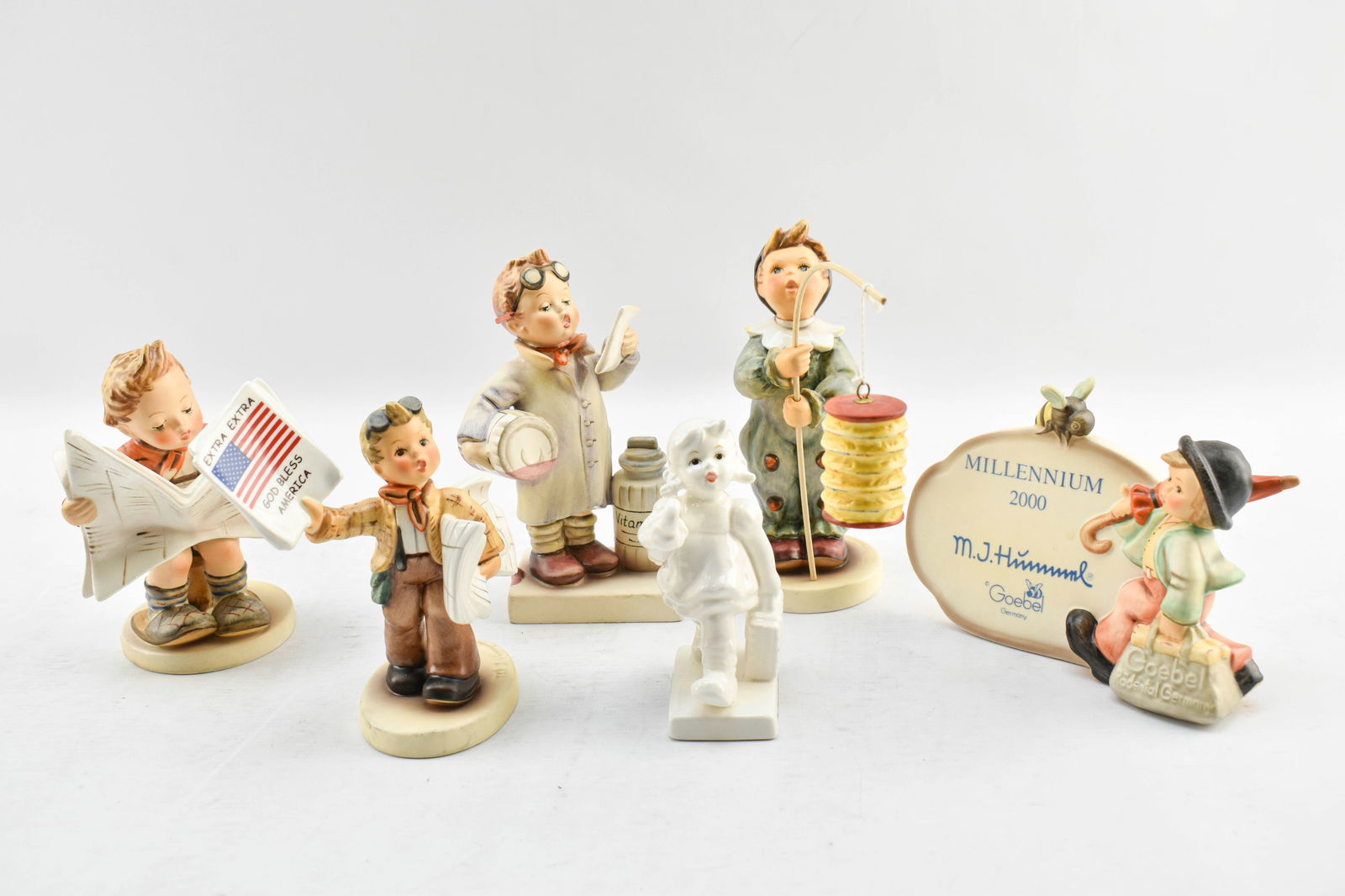 Six Vintage and Rare Goebel Hummel Figurines (1 of 8)