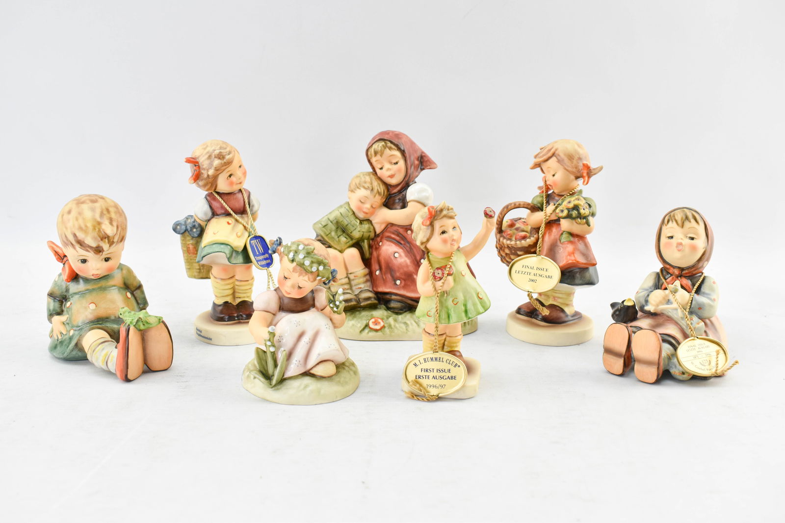 Seven First, Final, and Withdrawn Issue Goebel Hummel Figurines (1 of 15)