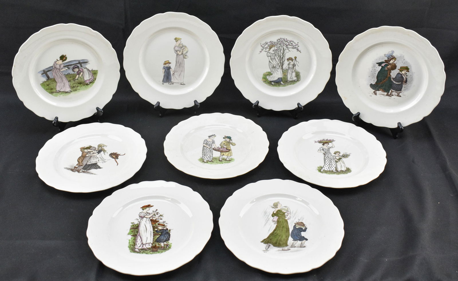 9 Kate Greenaway Almanack Ceramic Plates (1 of 13)