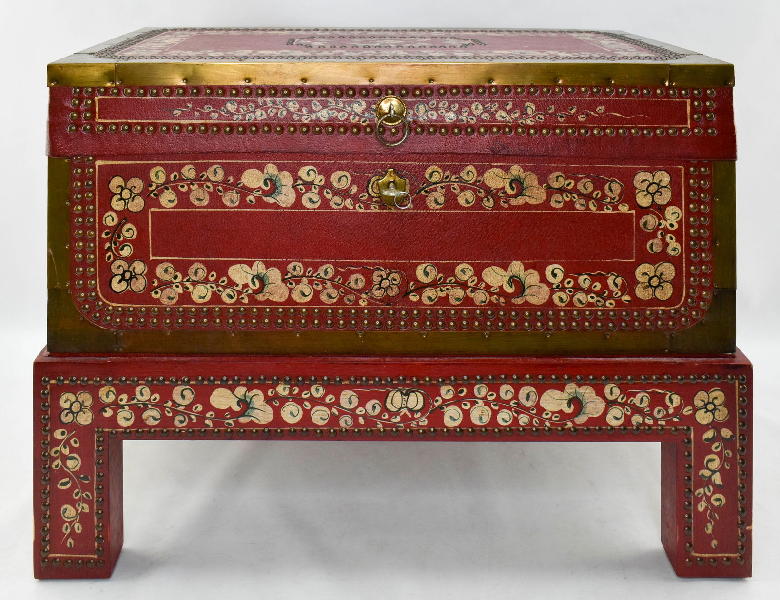 Red China Trade Style Trunk (1 of 10)
