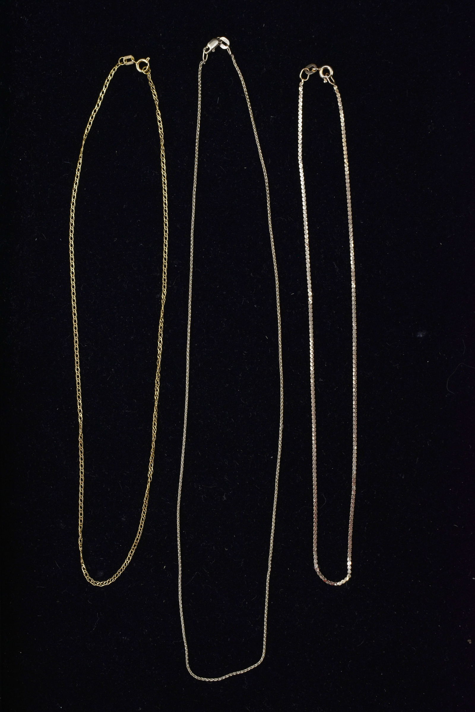 Three 14K Yellow Gold Chains (1 of 5)