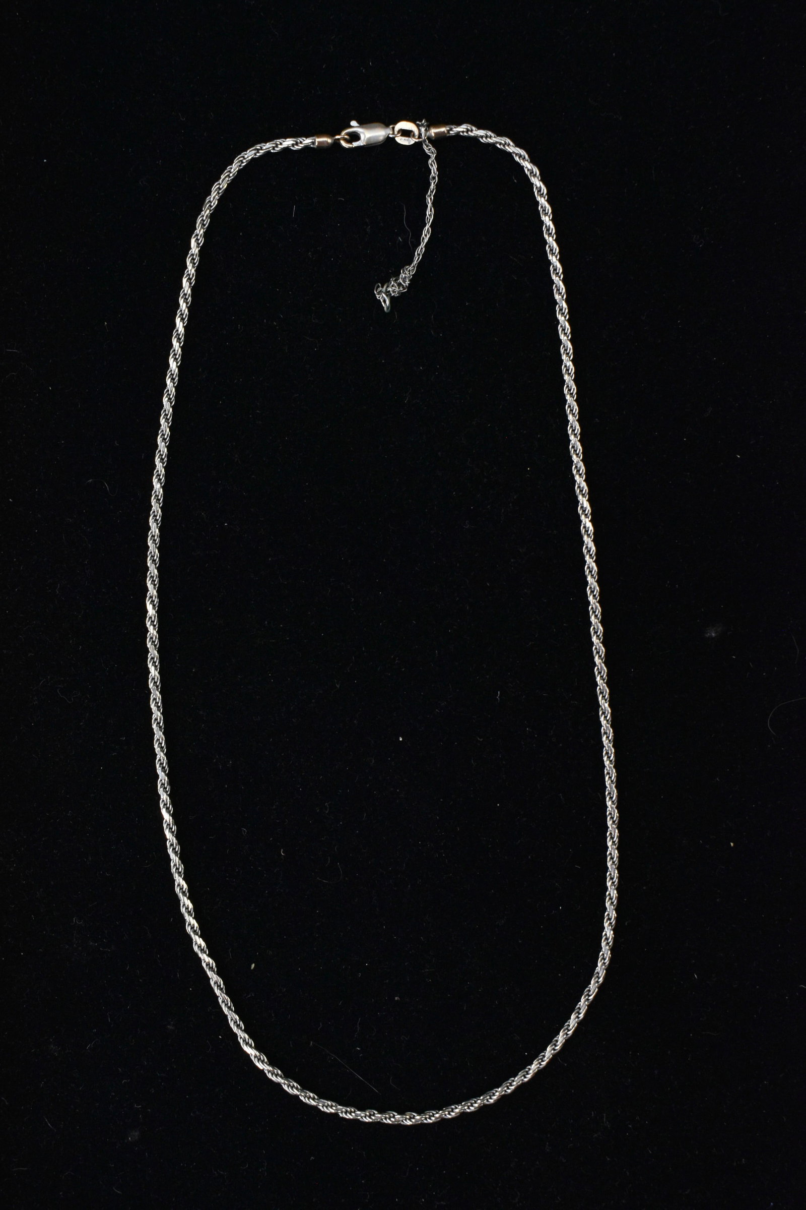 14K White Gold Italian Rope Neck Chain (1 of 4)