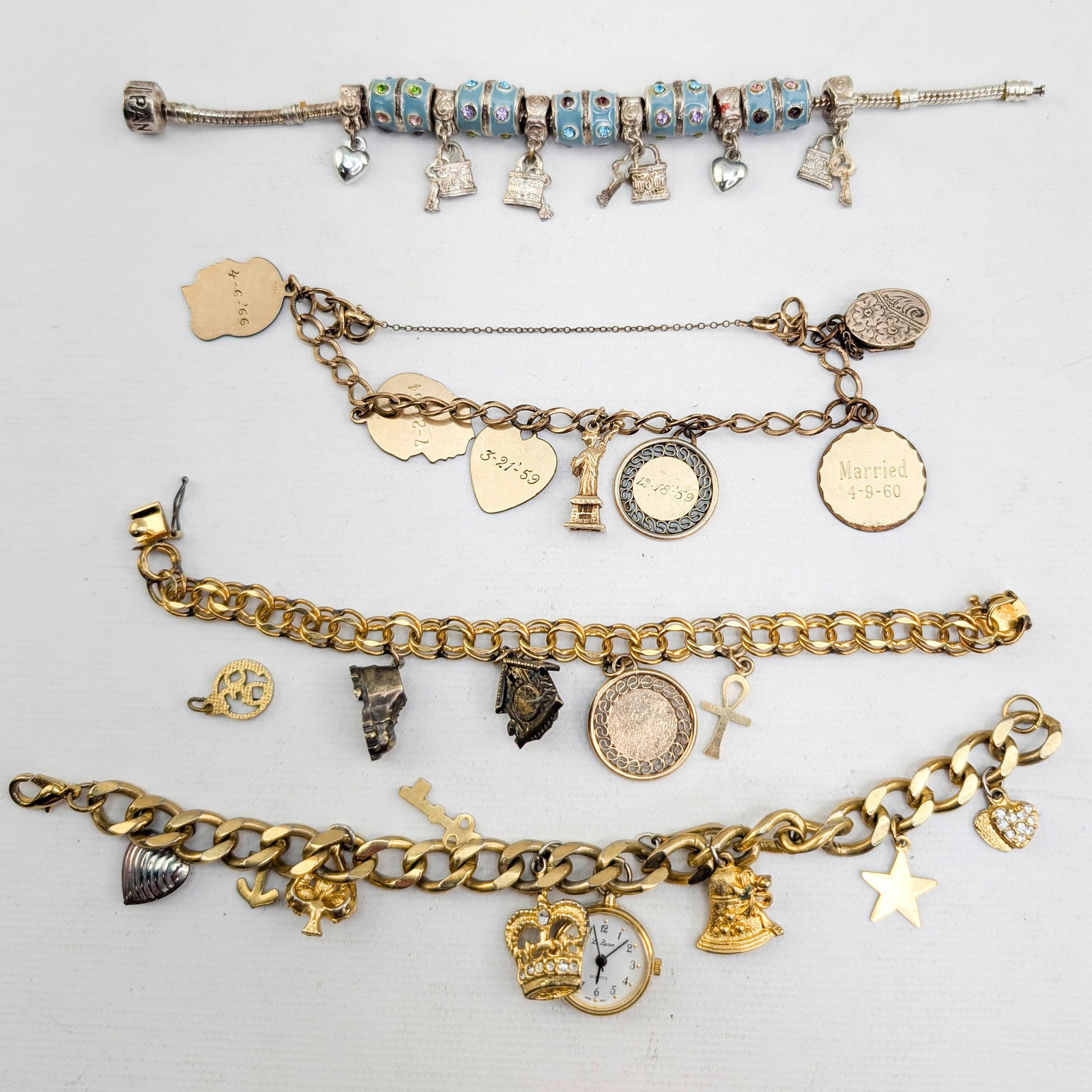 4 Charm Bracelets Including Pandora (1 of 13)