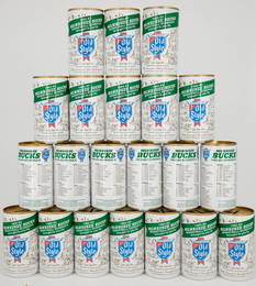Assortment of 22 Vintage Old Style Slot Top Bank Beer Cans